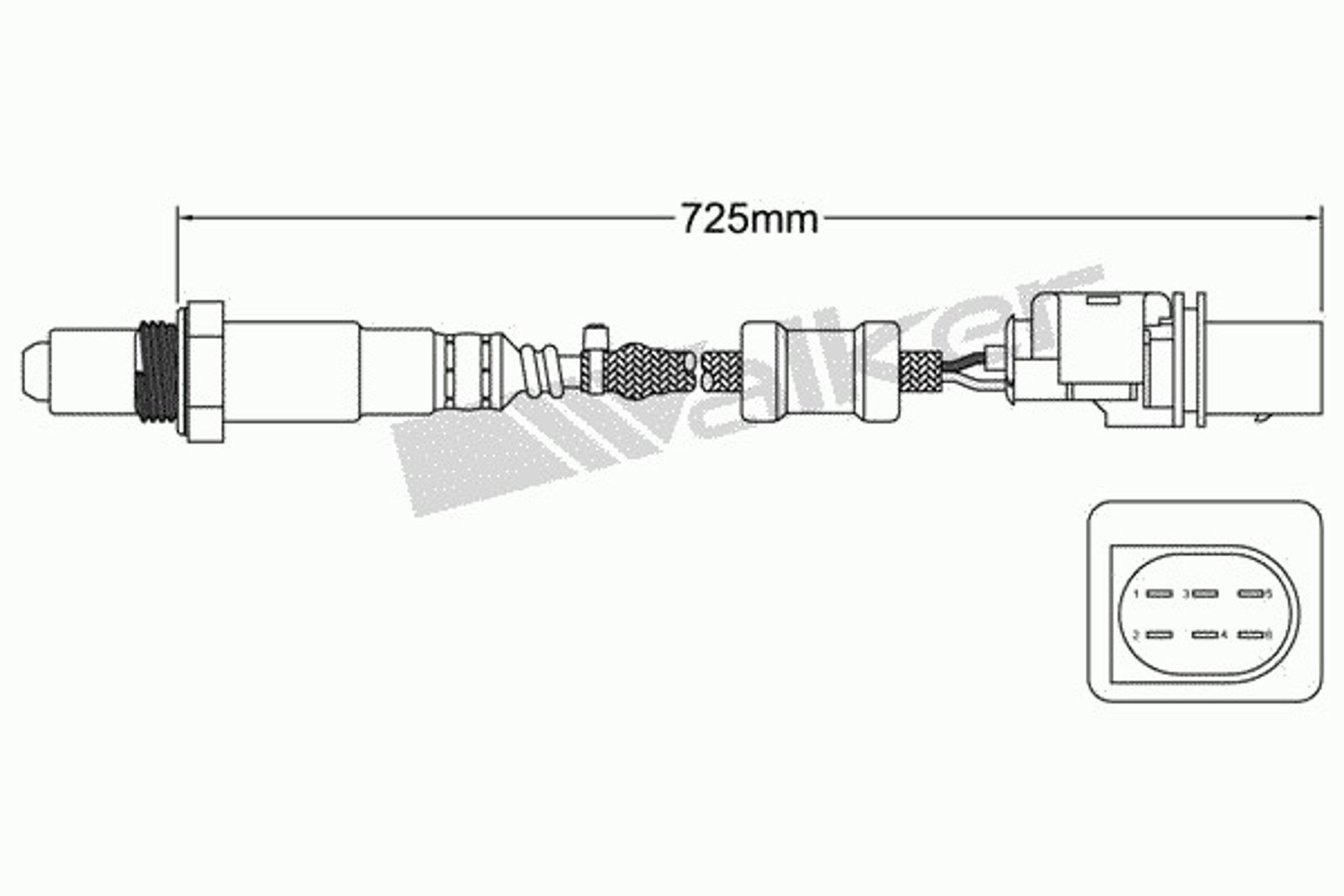 Лямбда-зонд WALKER PRODUCTS 250-25035
