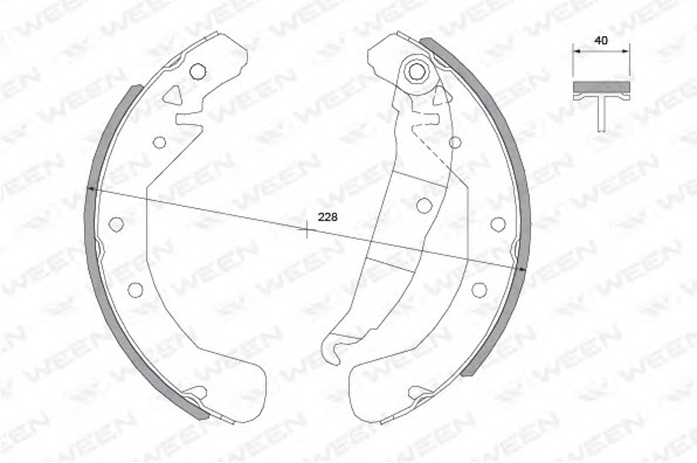 152-2007 WEEN Колодки тормозные