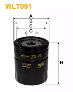 WL7091 WIX FILTERS Фильтр масляный