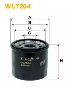 Фильтр масляный WIX WL7204