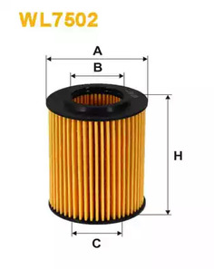 Фильтр масляный WIX WL7502