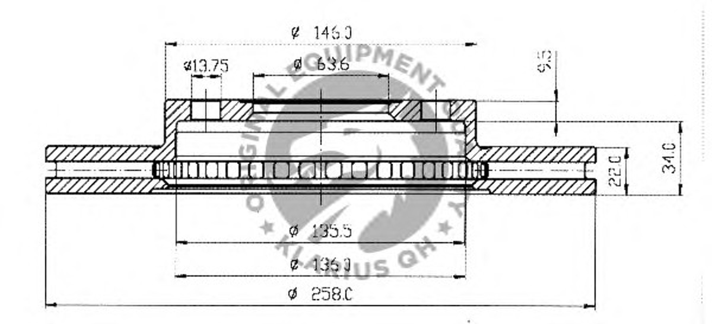 BSF4727 WIX FILTERS Диск тормозной