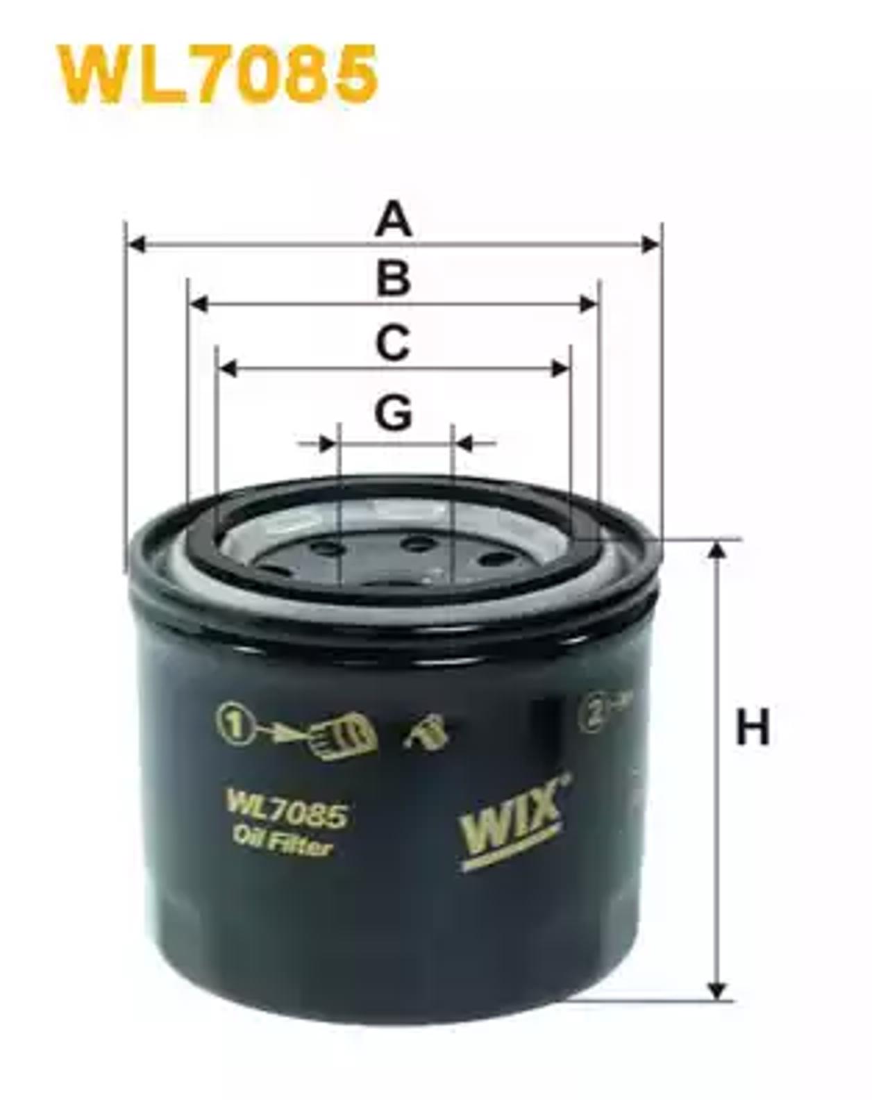 WL7085 WIX FILTERS Фильтр масляный