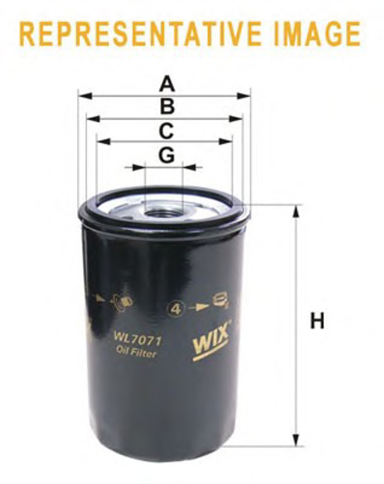 WL7100 WIX FILTERS Фильтр масляный