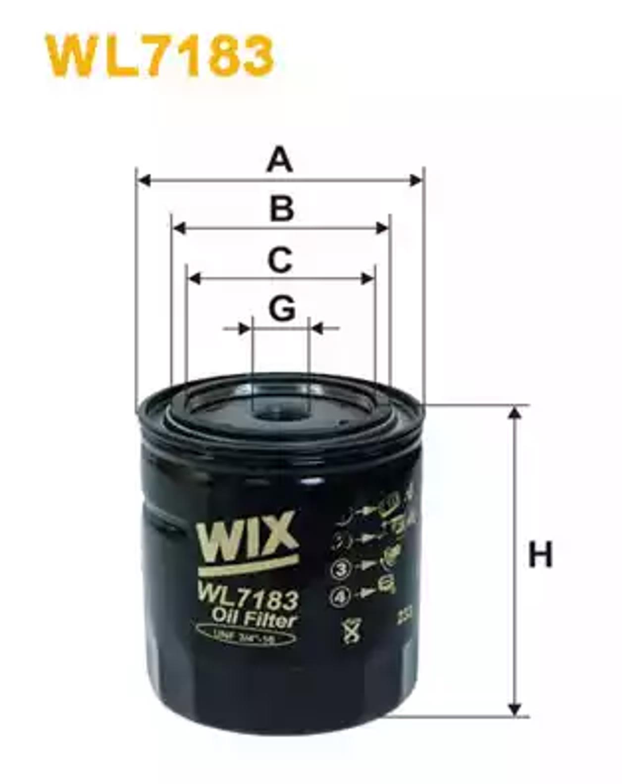 Фильтр масляный WIX WL7183