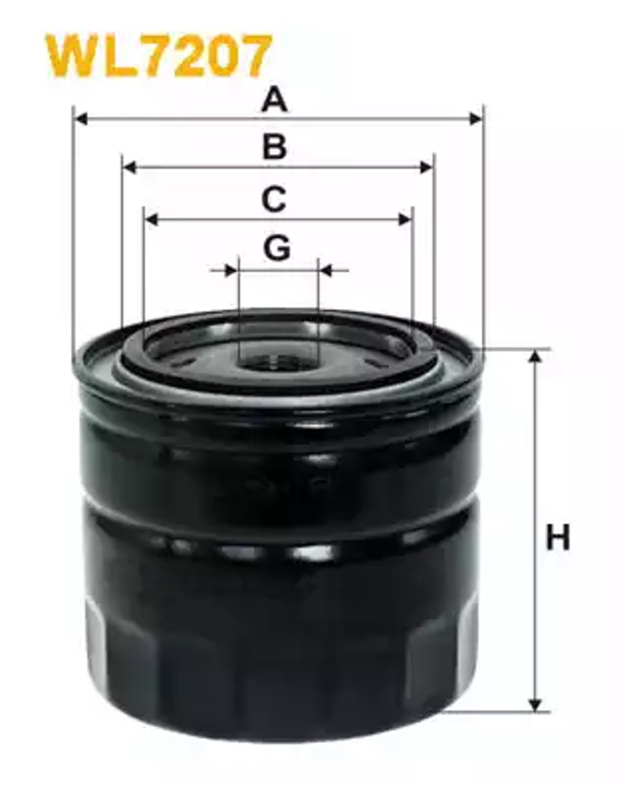 WL7207 WIX FILTERS Фильтр масляный