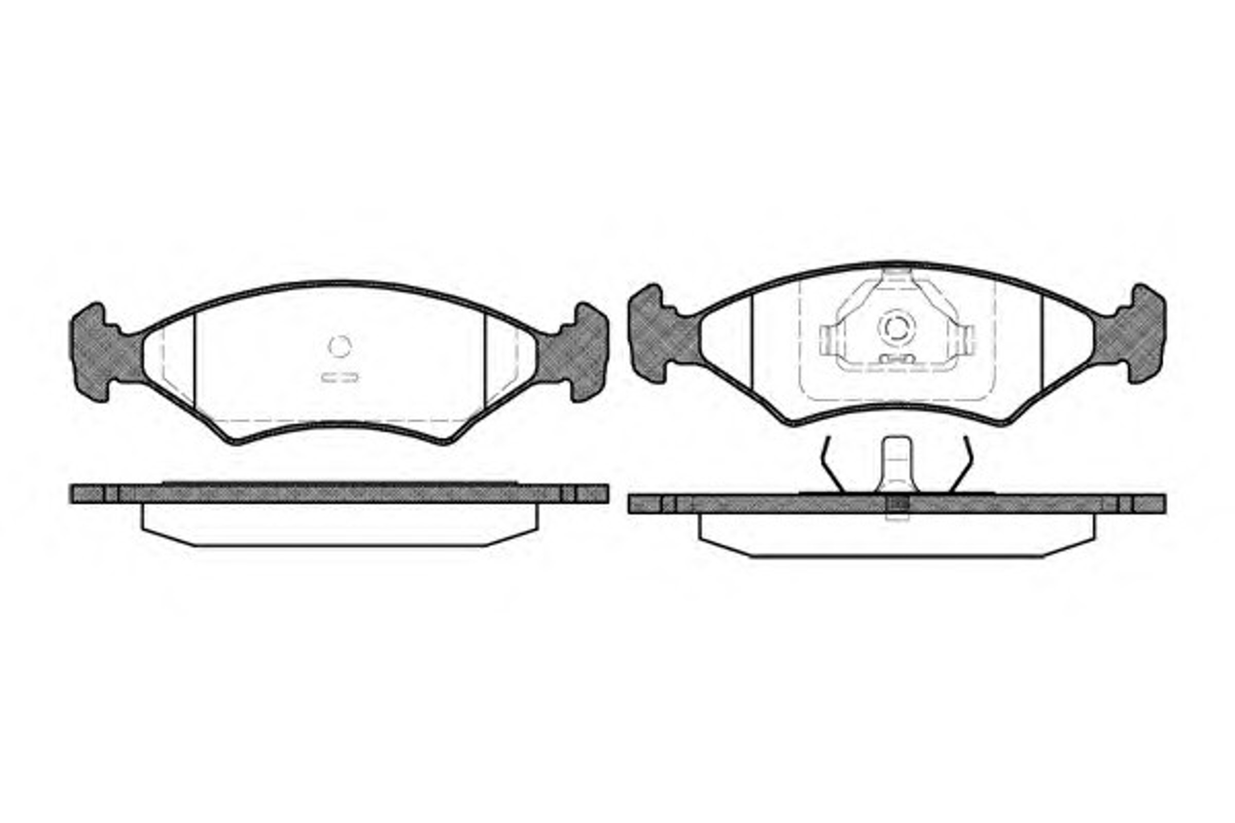 Колодки тормозные дисковые WOKING P0193.15
