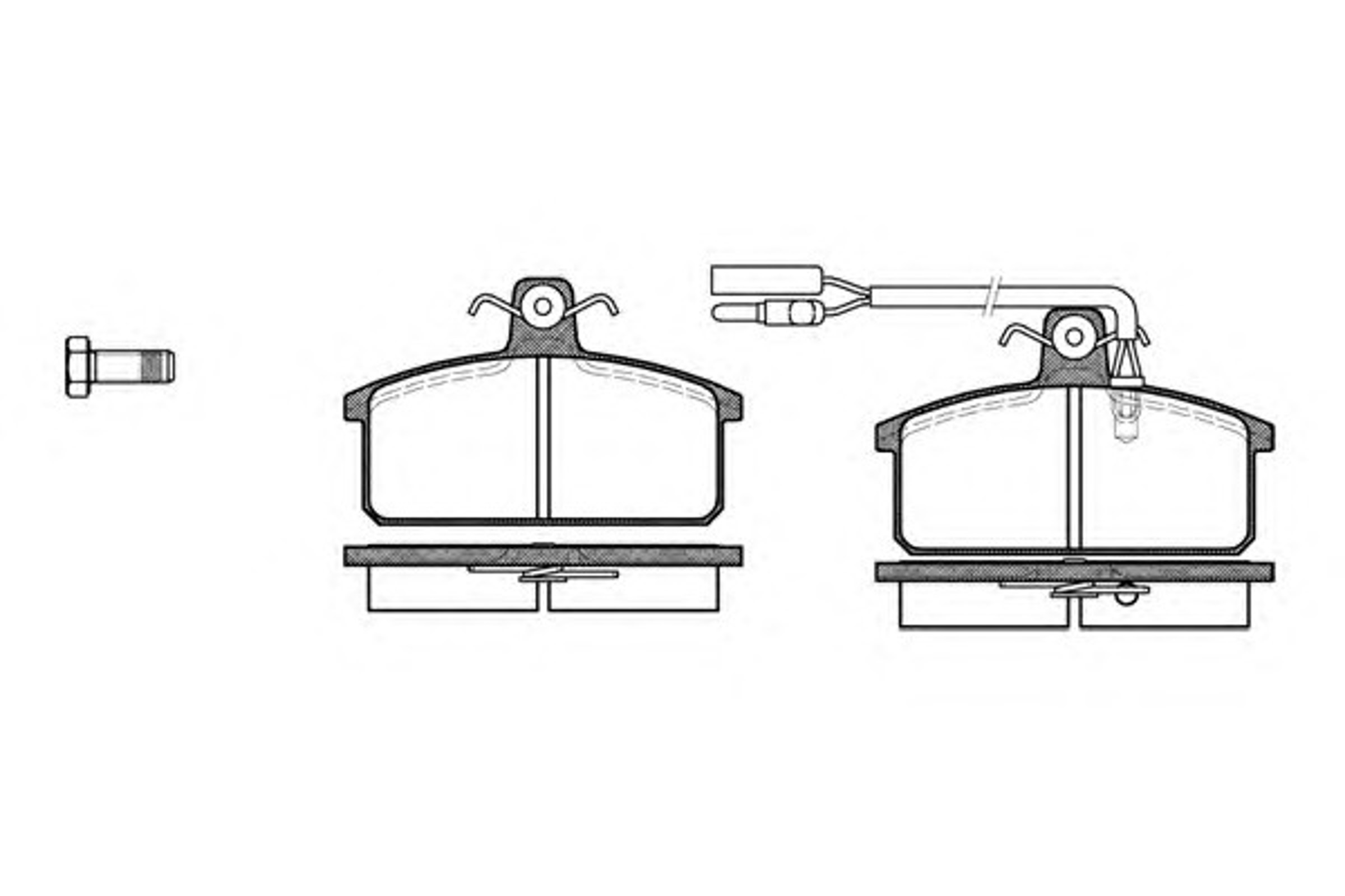 Колодки тормозные дисковые WOKING P0283.12