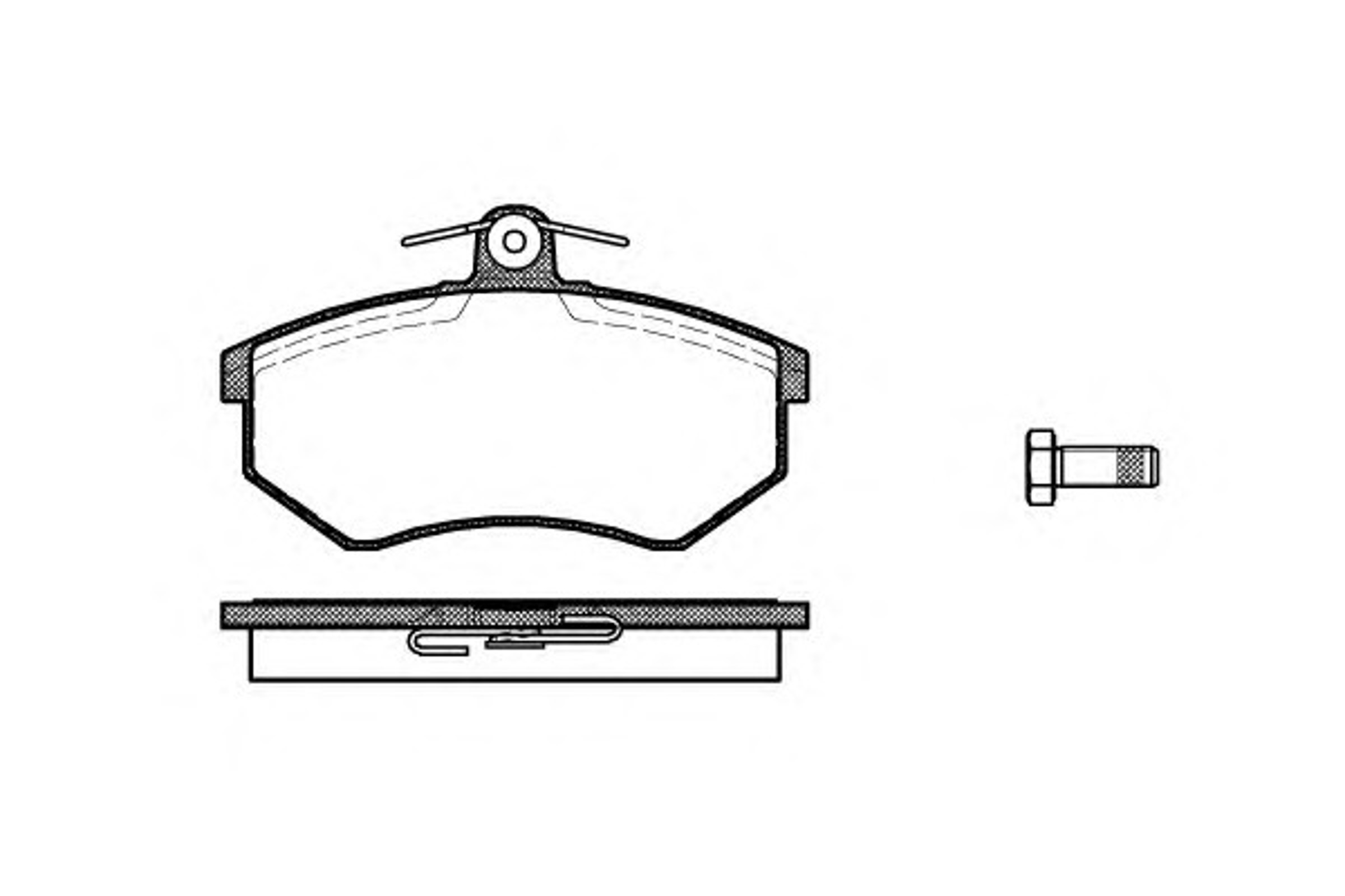 Колодки тормозные дисковые WOKING P0343.10