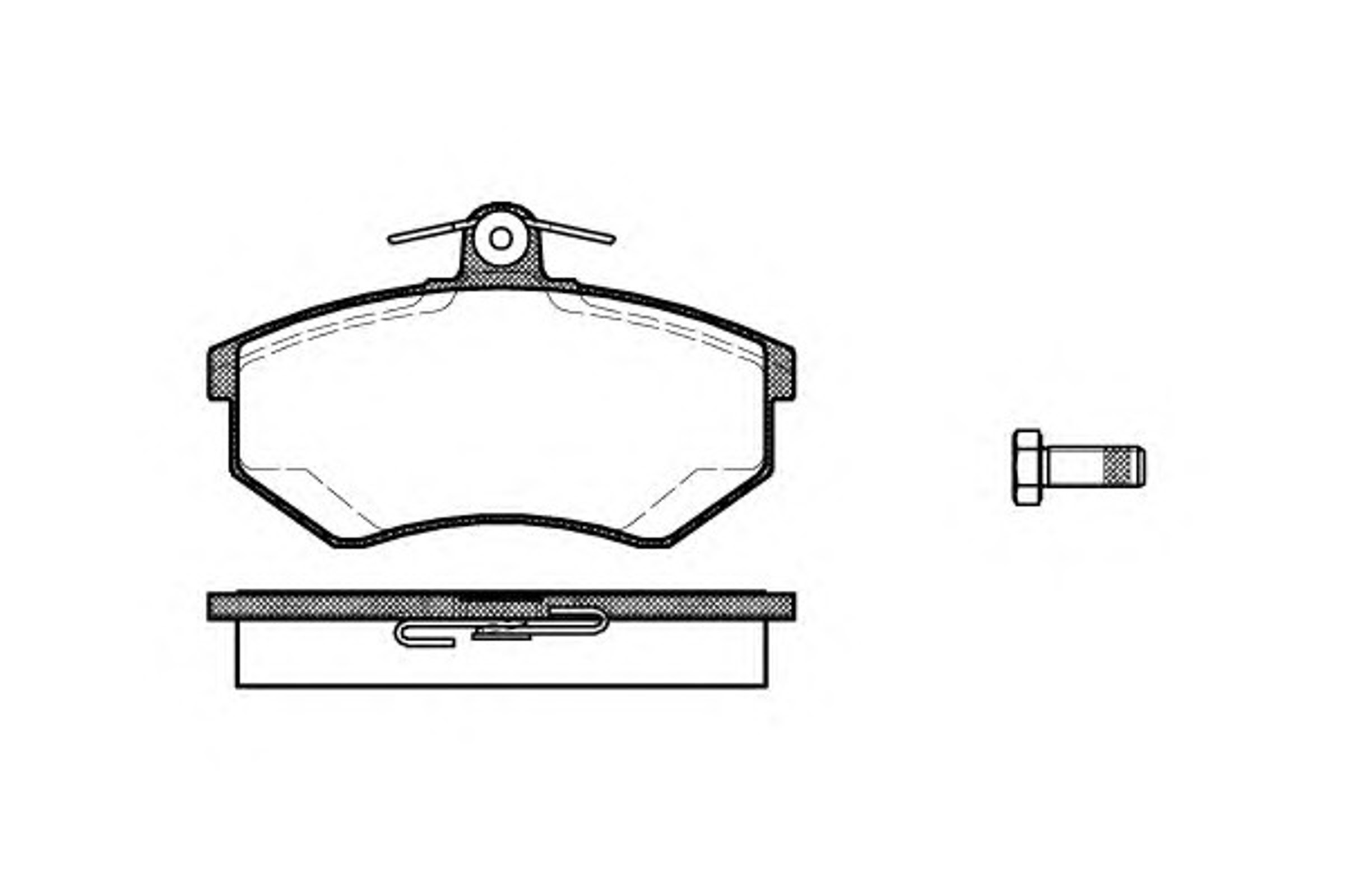 Колодки тормозные дисковые WOKING P0343.20