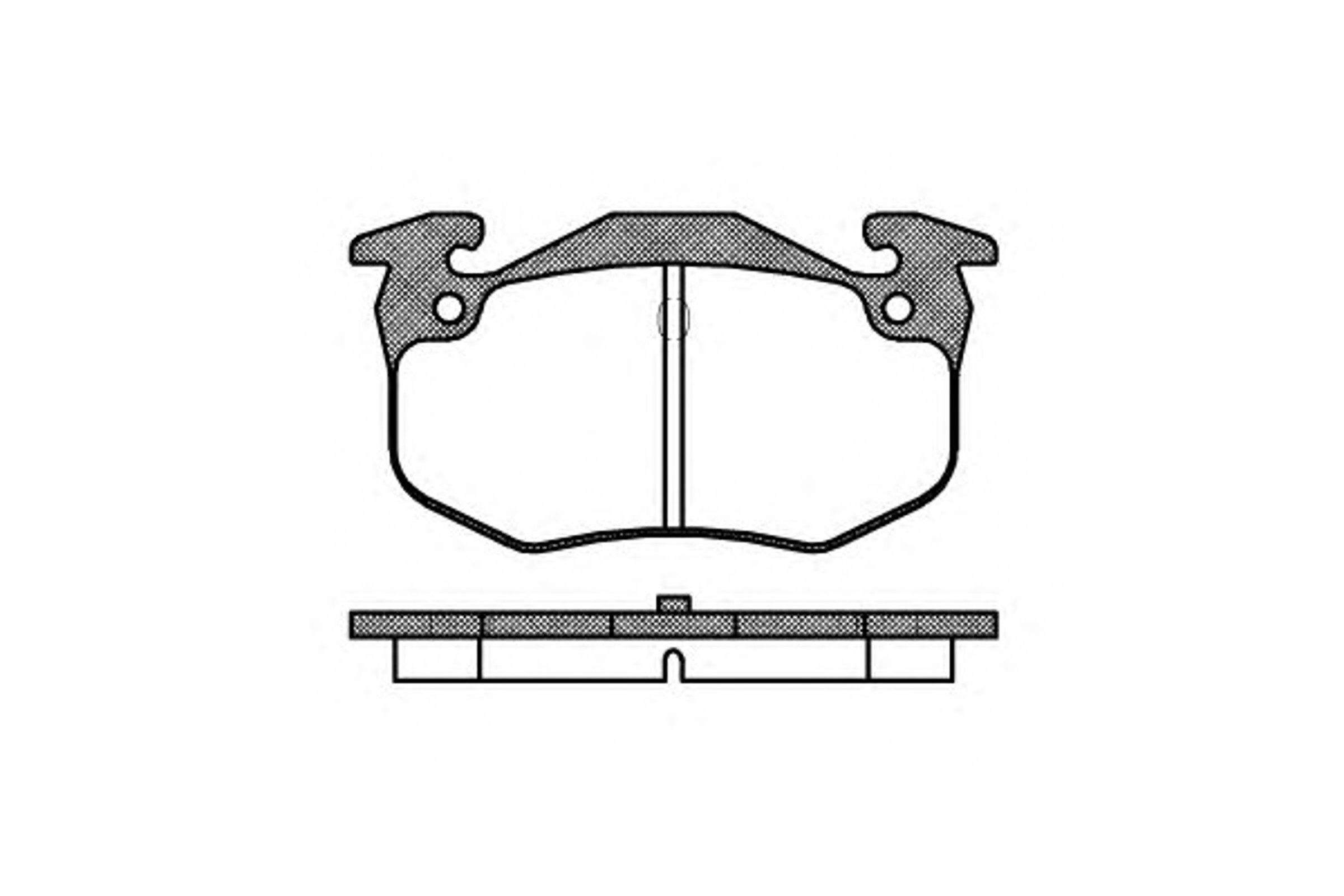 Колодки тормозные дисковые WOKING P0443.60