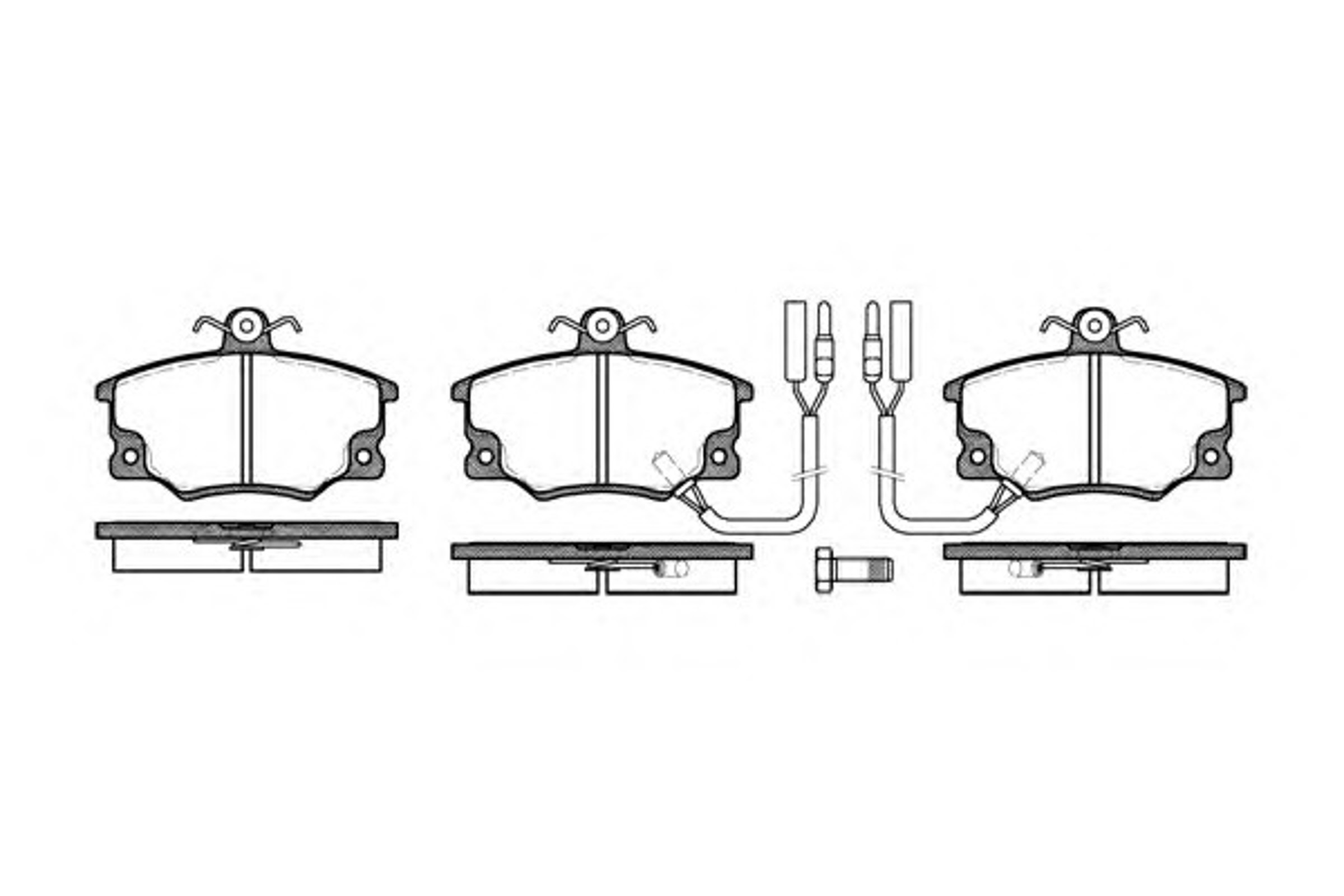 Колодки тормозные дисковые WOKING P0463.22