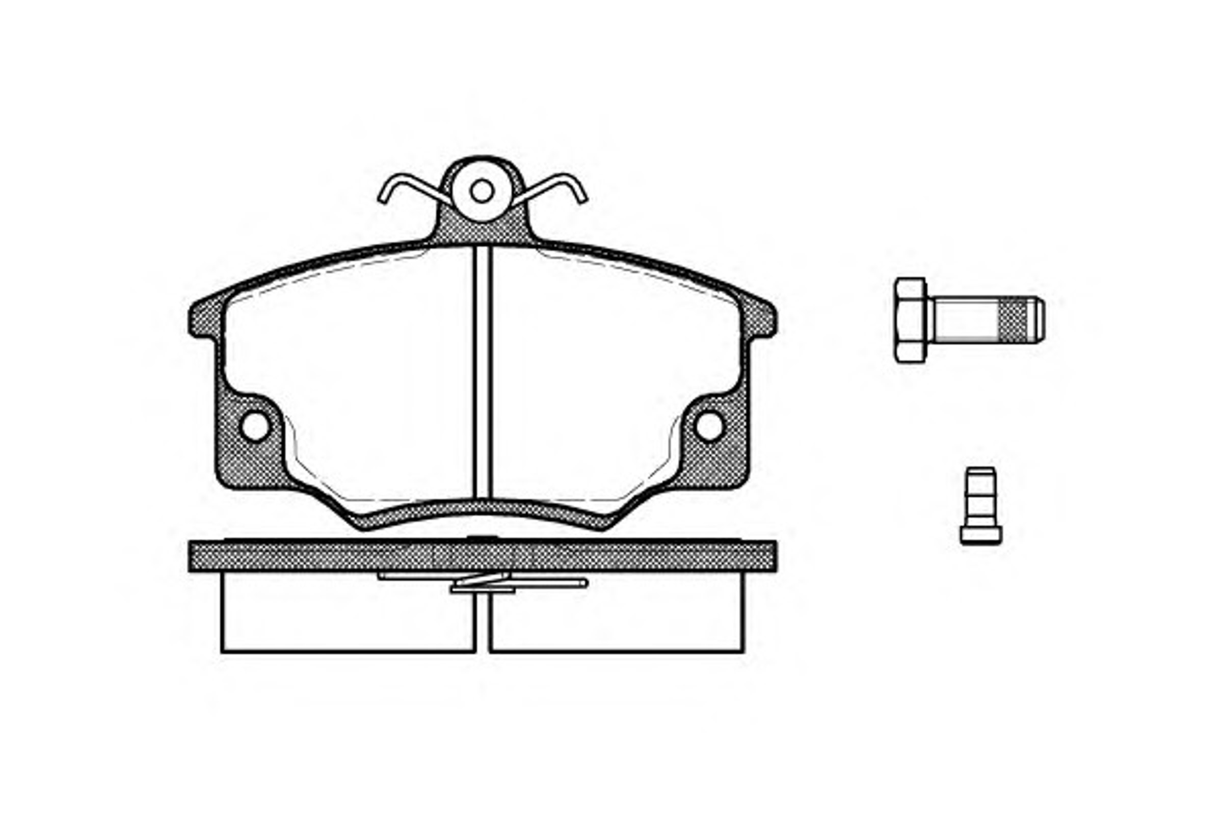 Колодки тормозные дисковые WOKING P0463.44