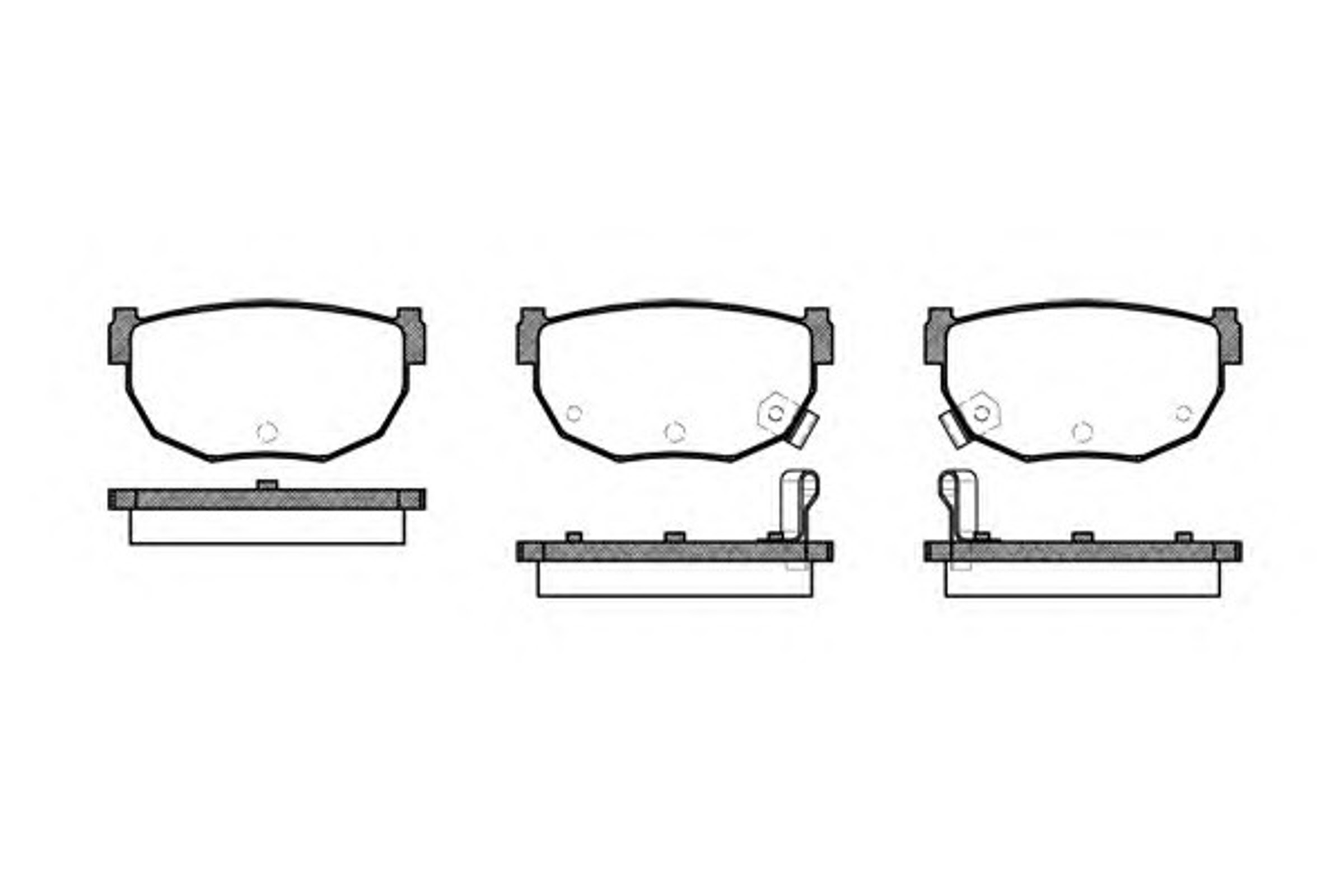Колодки тормозные дисковые WOKING P0513.12