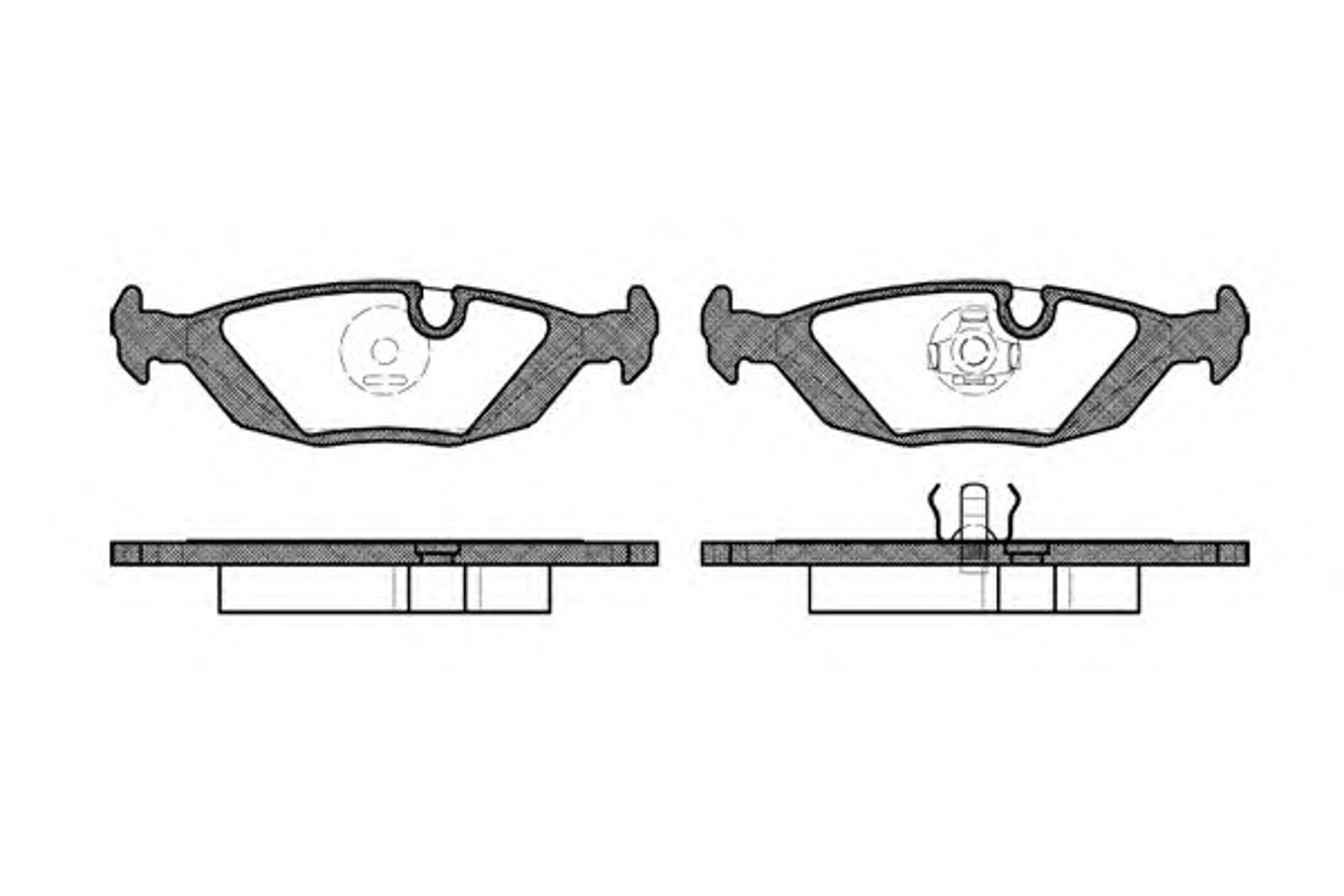 Колодки тормозные дисковые WOKING P0553.00