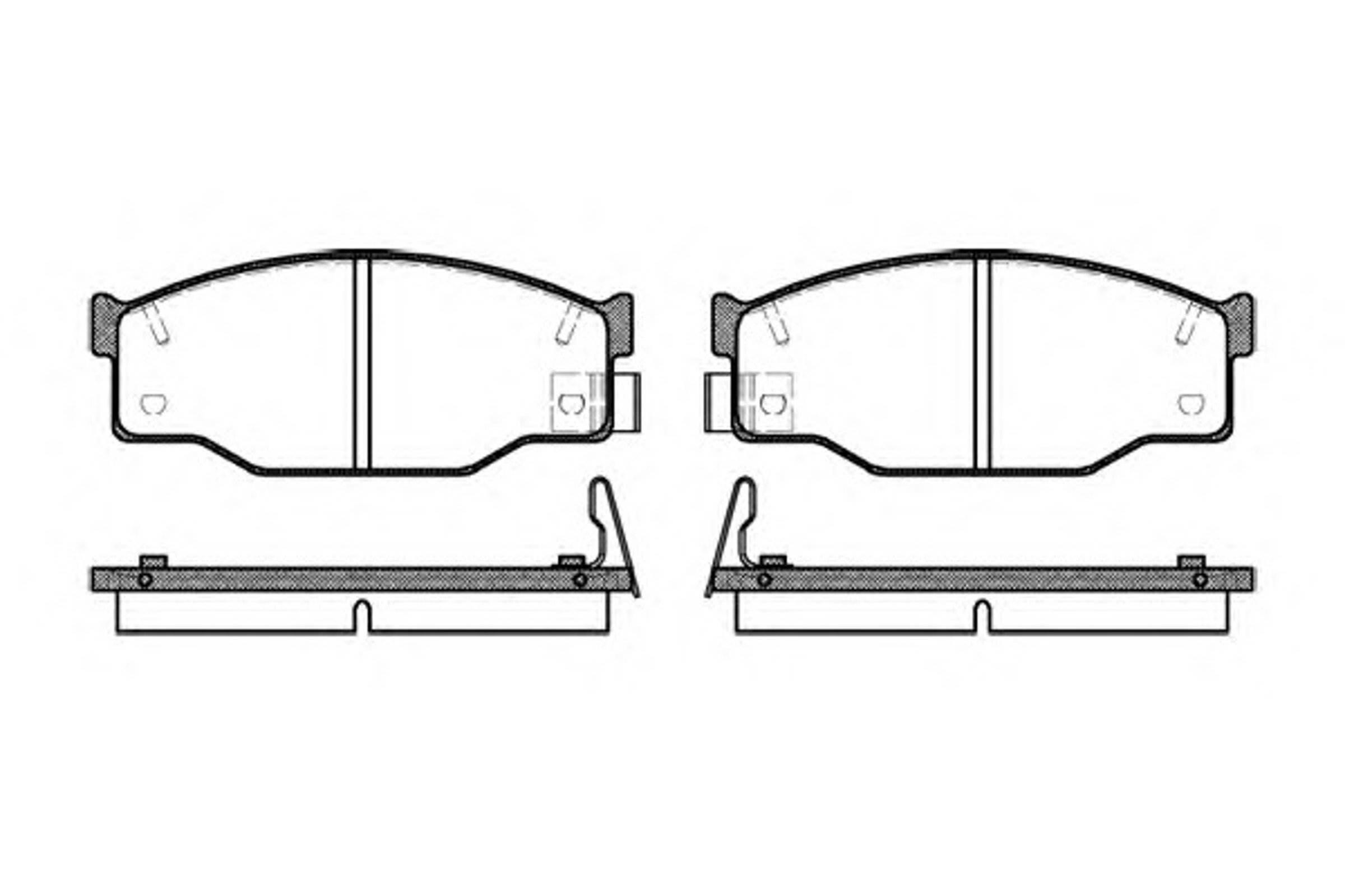 Колодки тормозные дисковые WOKING P0953.14