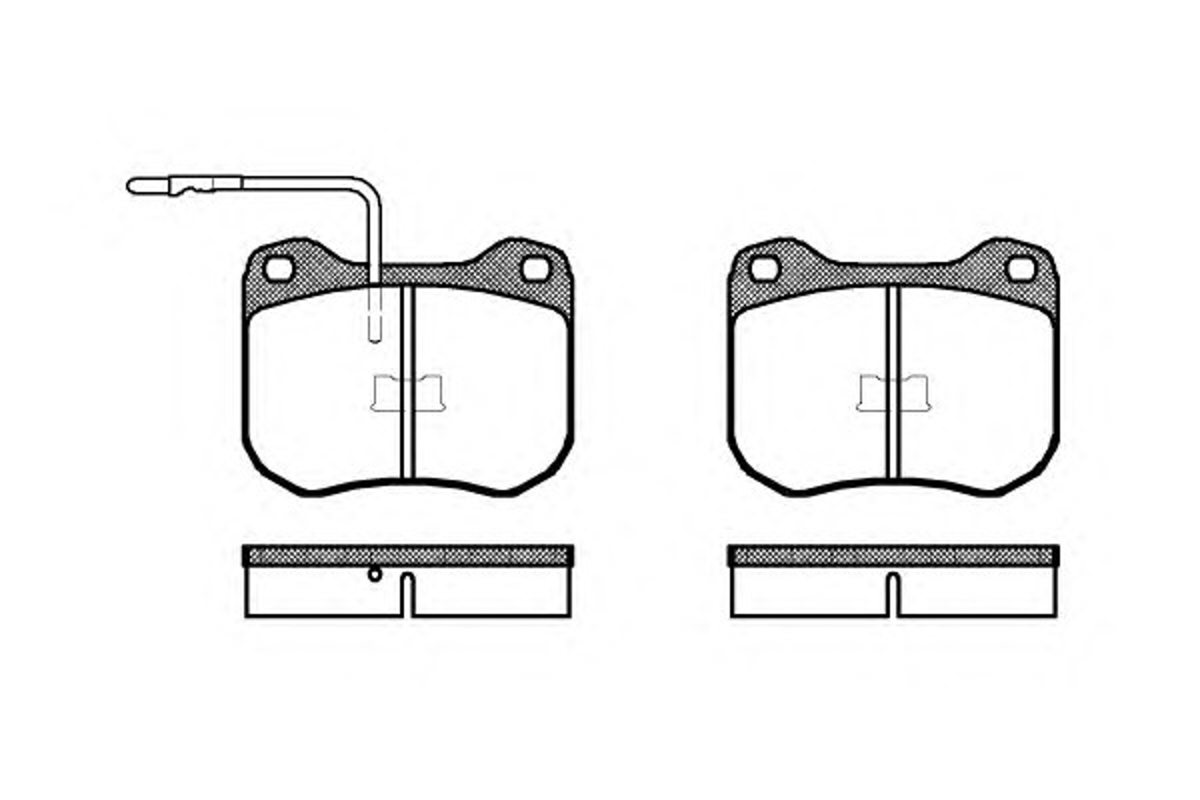 Колодки тормозные дисковые WOKING P1013.02