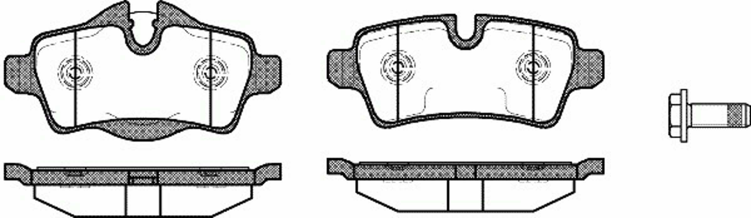 P12443.00 WOKING Колодки тормозные дисковые