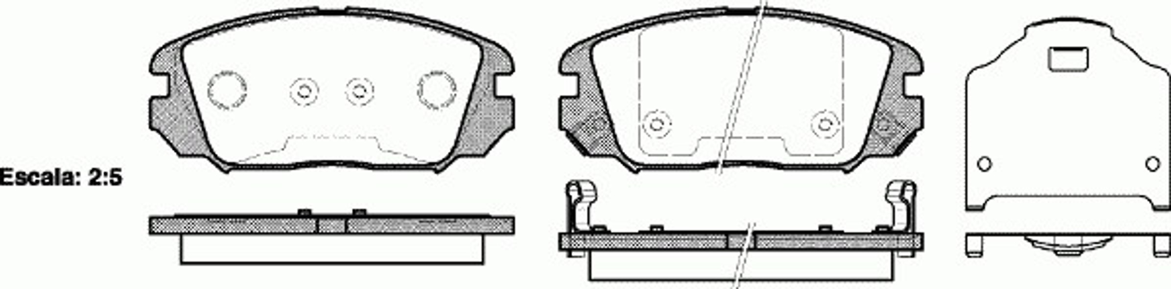 Колодки тормозные дисковые WOKING P13043.02
