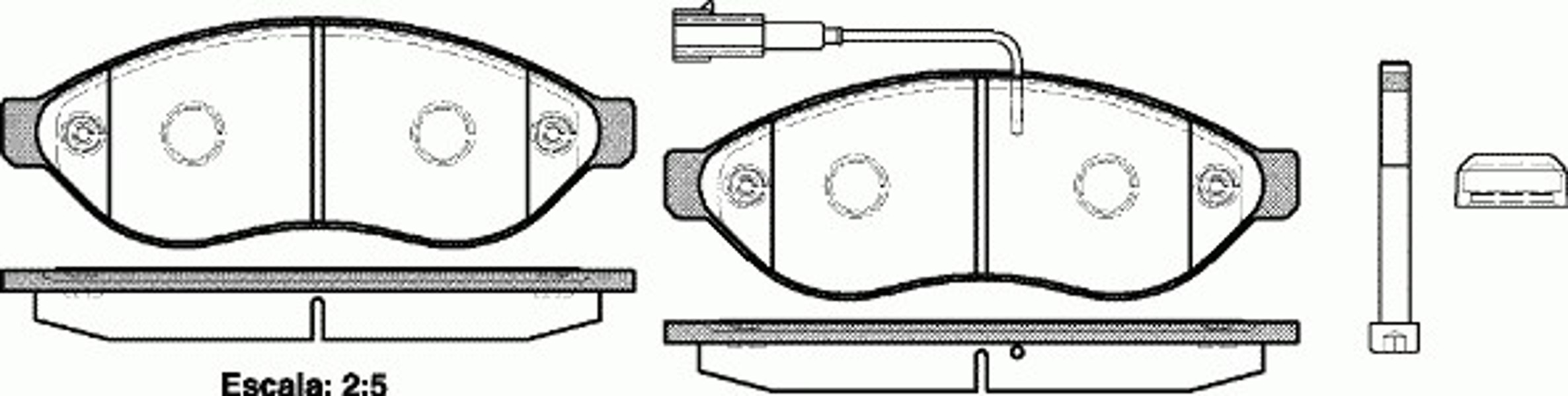 P13373.01 WOKING Колодки тормозные дисковые