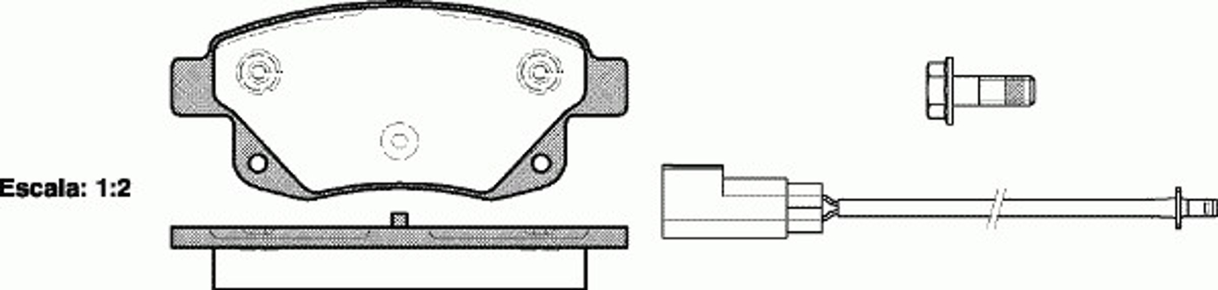 Комплект тормозных колодок дисковый тормоз WOKING P13523.02
