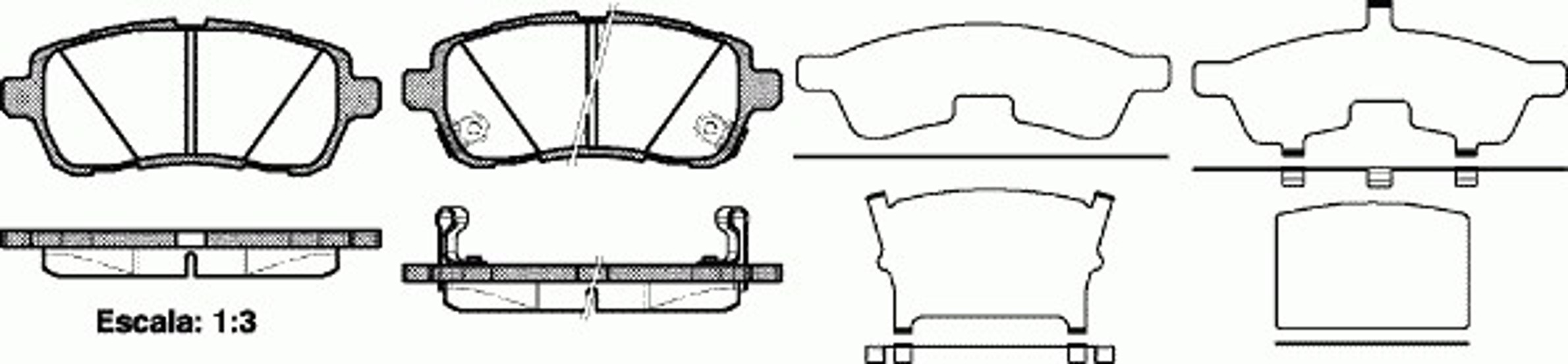 Колодки тормозные дисковые WOKING P13813.02