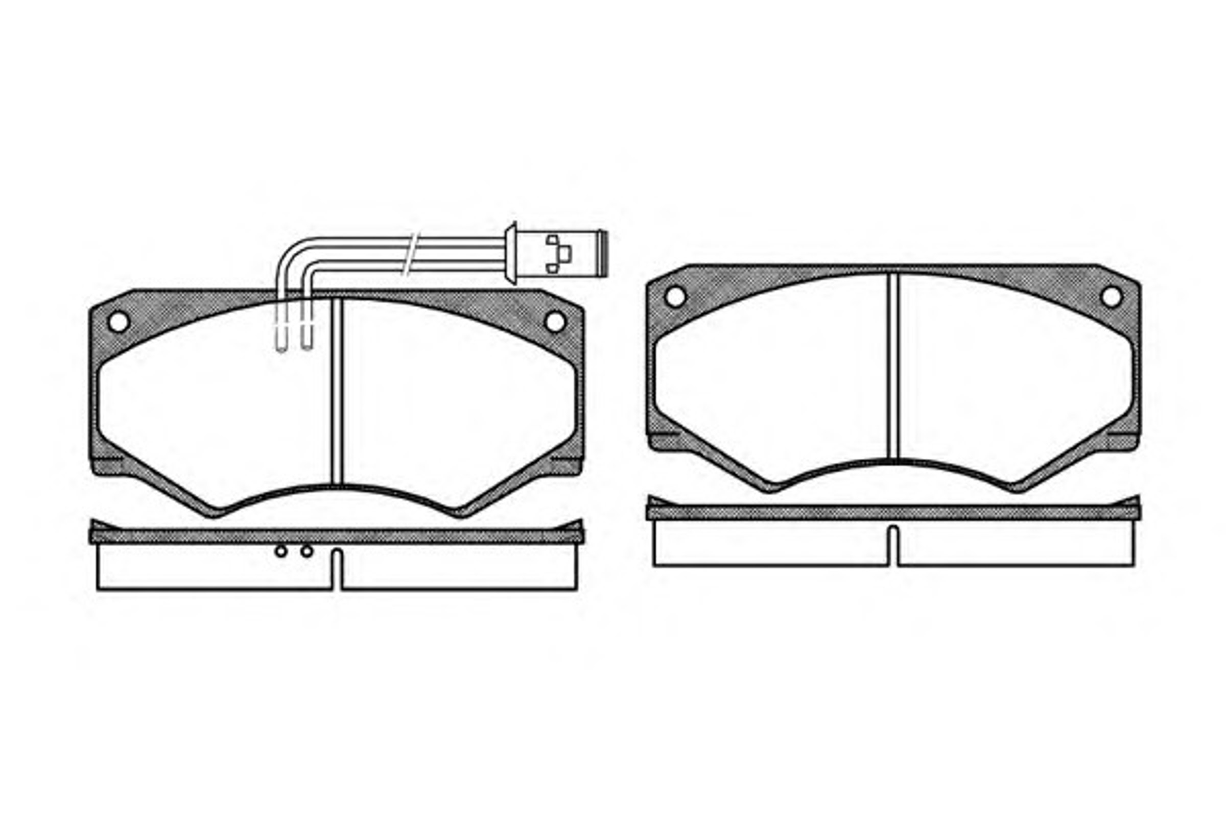 P1473.22 WOKING Комплект тормозных колодок, дисковый тормоз