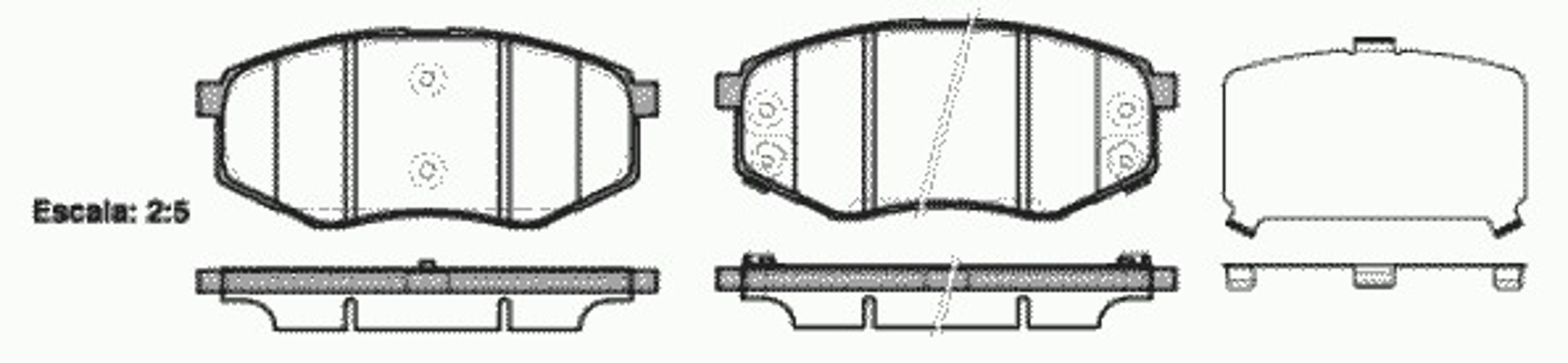 P15263.02 WOKING Комплект тормозных колодок, дисковый тормоз