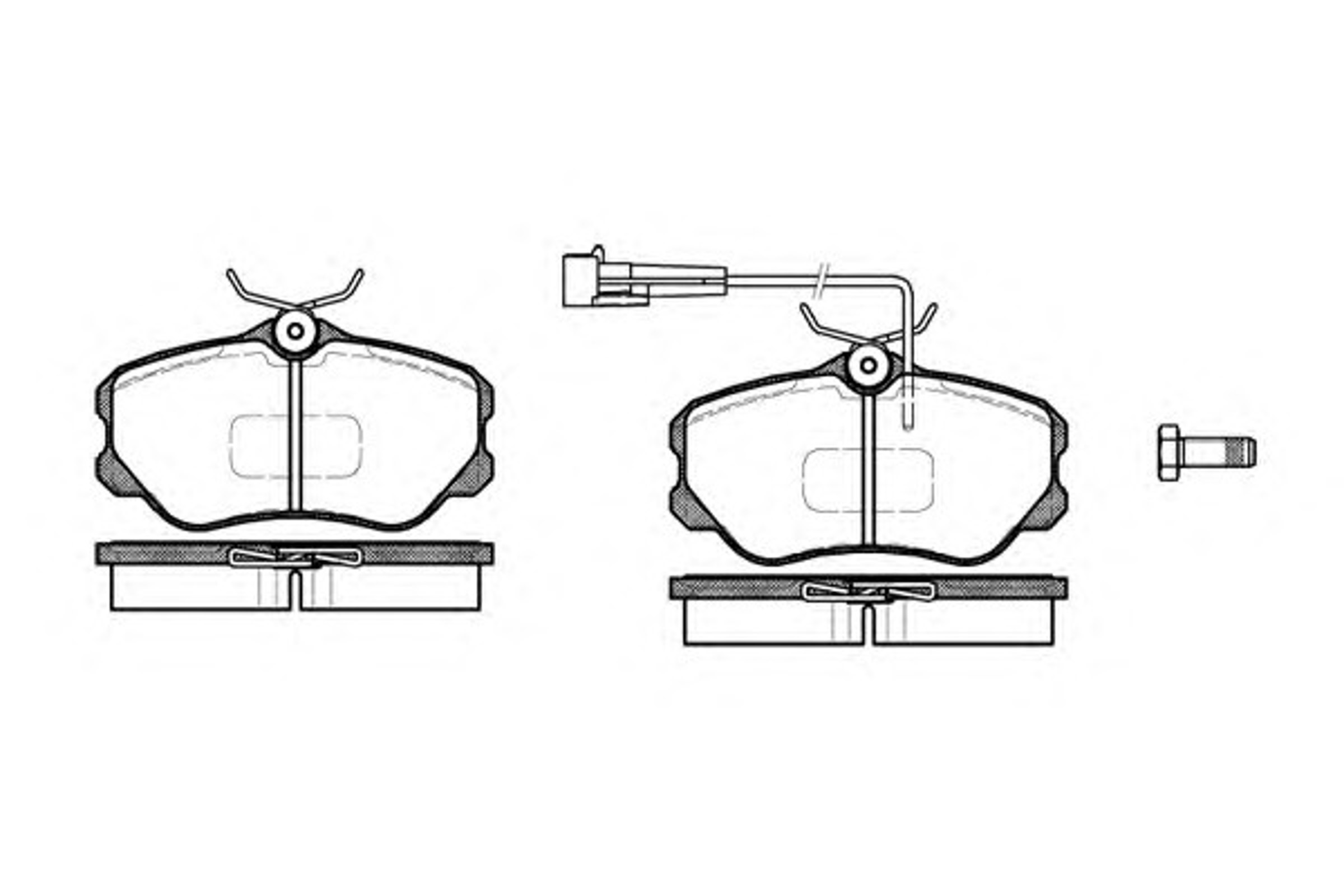 Колодки тормозные дисковые WOKING P2033.02