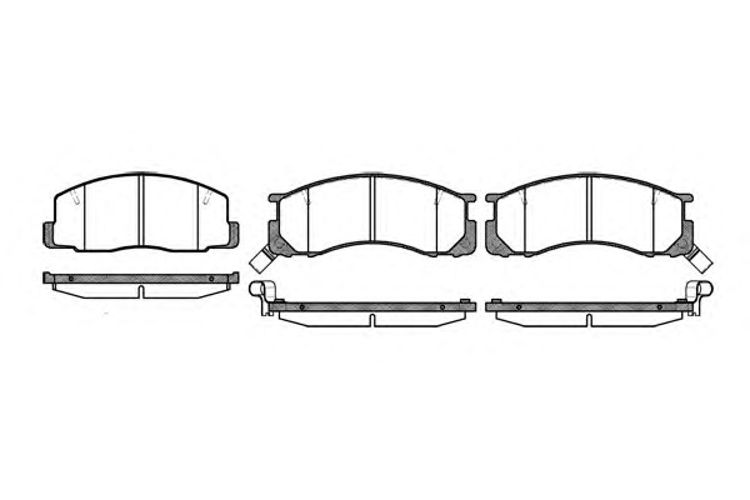 Колодки тормозные дисковые WOKING P2063.22