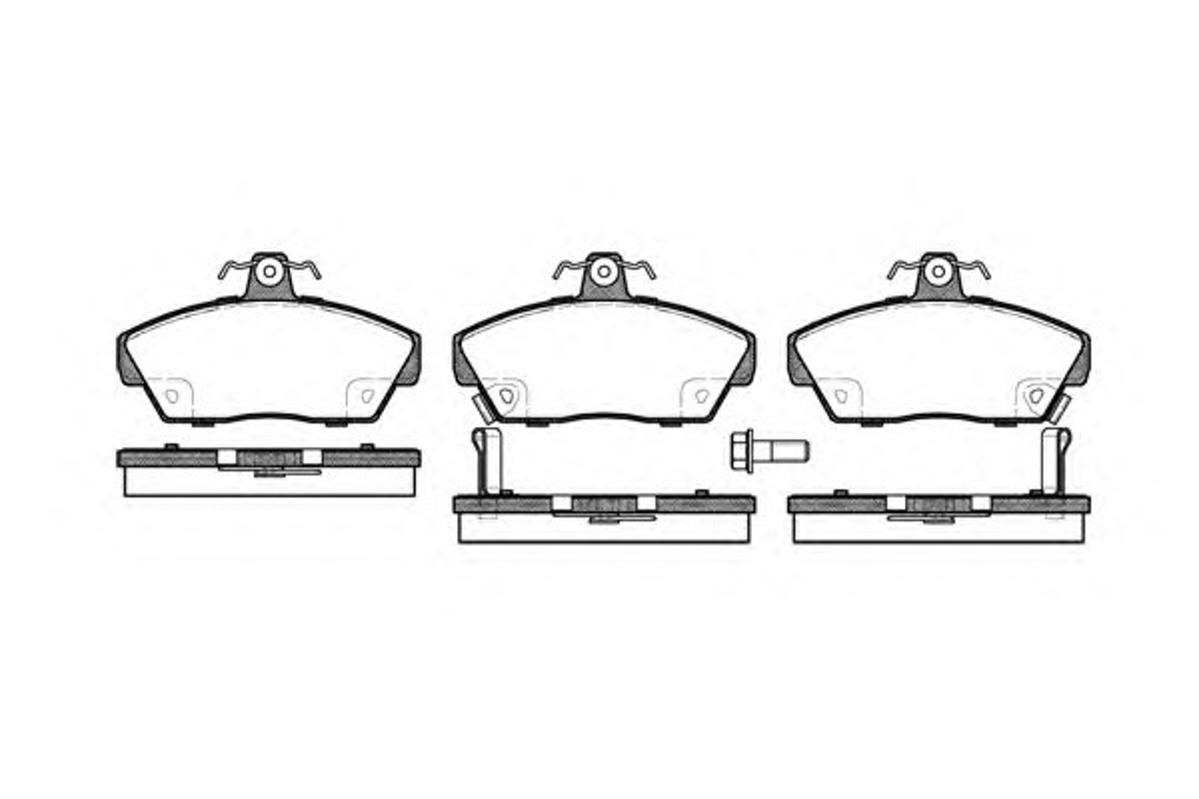 Колодки тормозные дисковые WOKING P2303.02