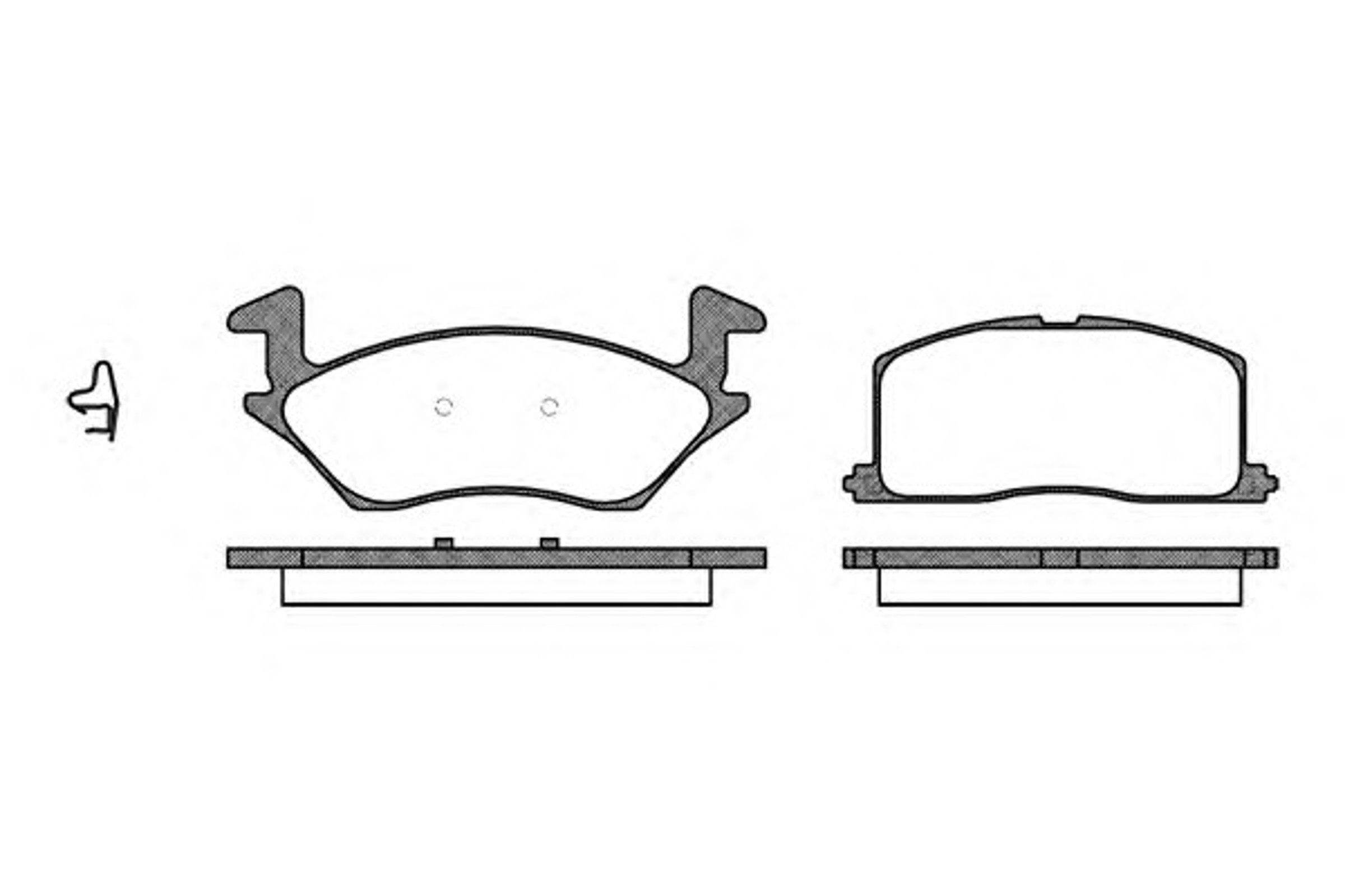 Колодки тормозные дисковые WOKING P2323.02