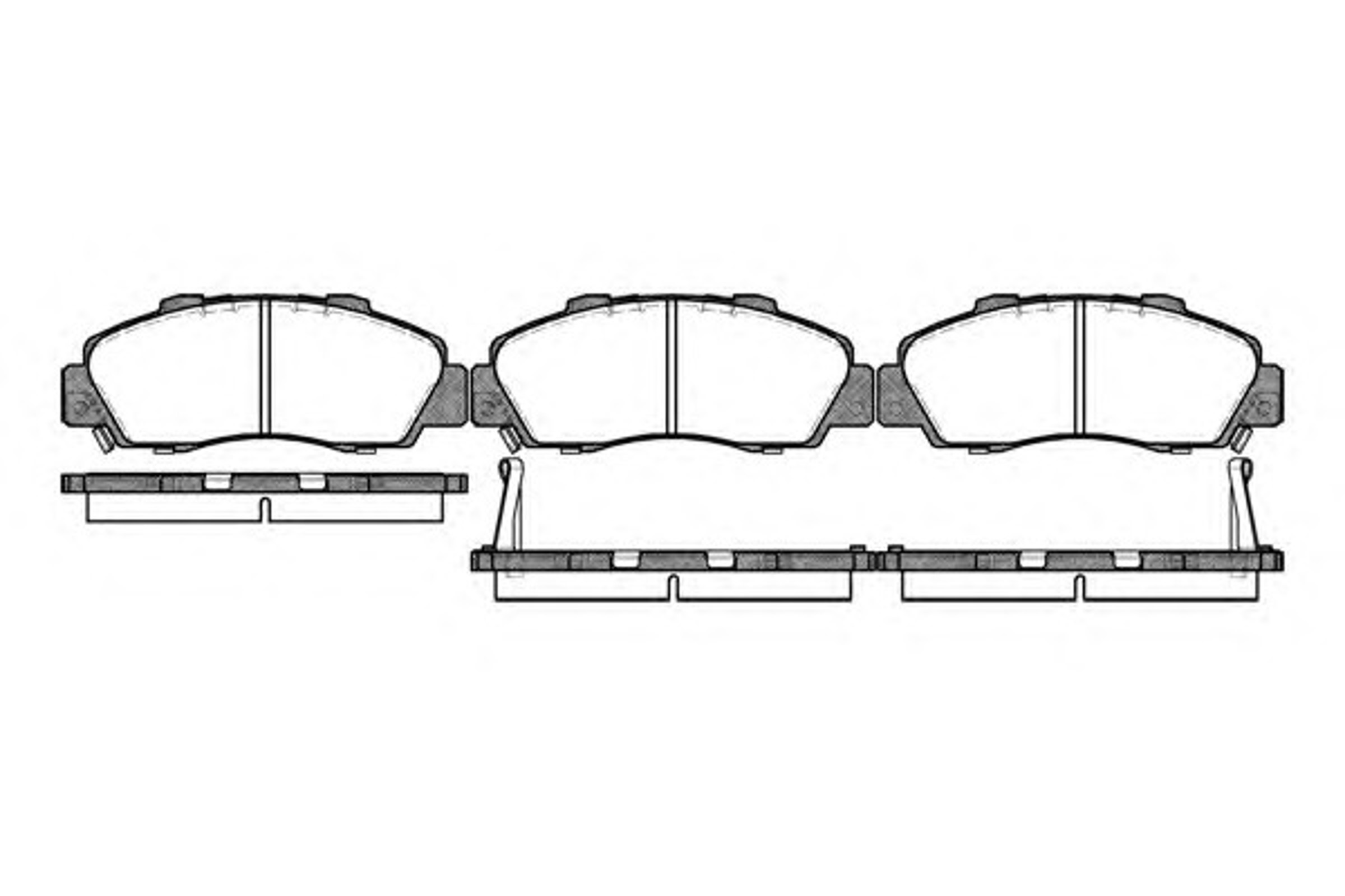 Колодки тормозные дисковые WOKING P2513.02