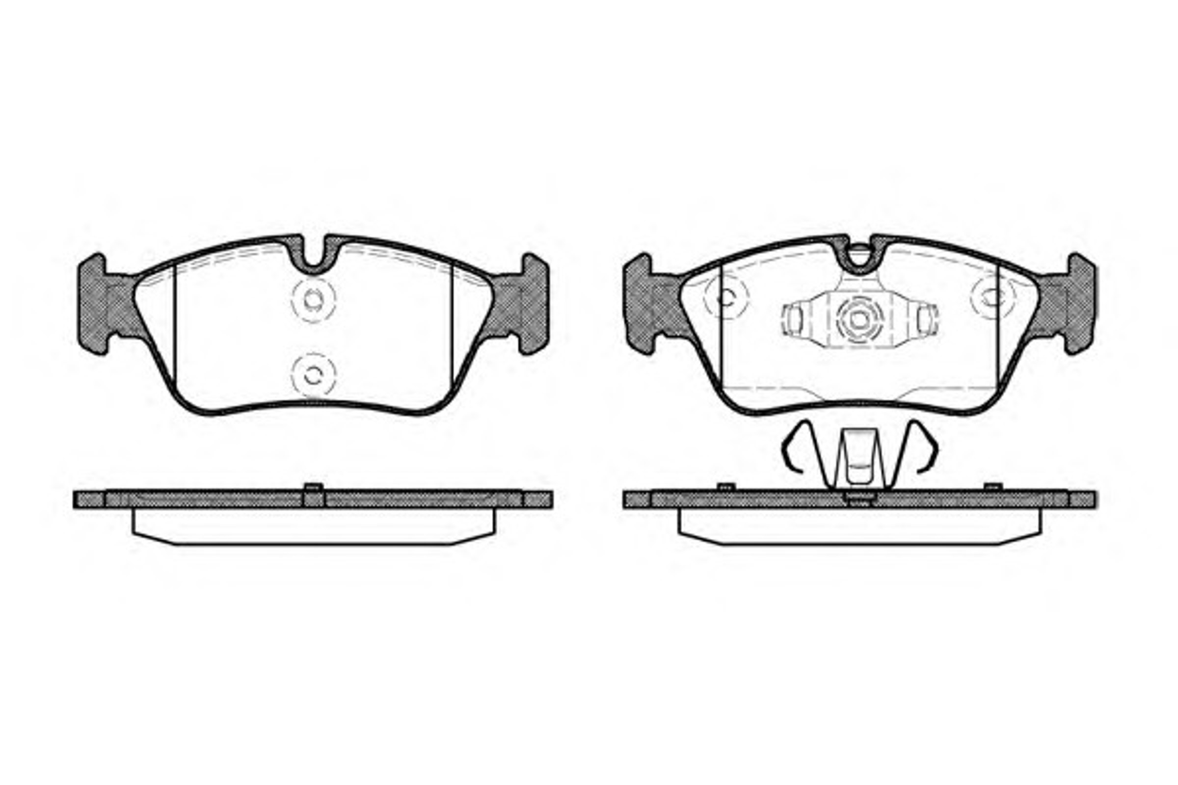 Колодки тормозные дисковые WOKING P2843.60