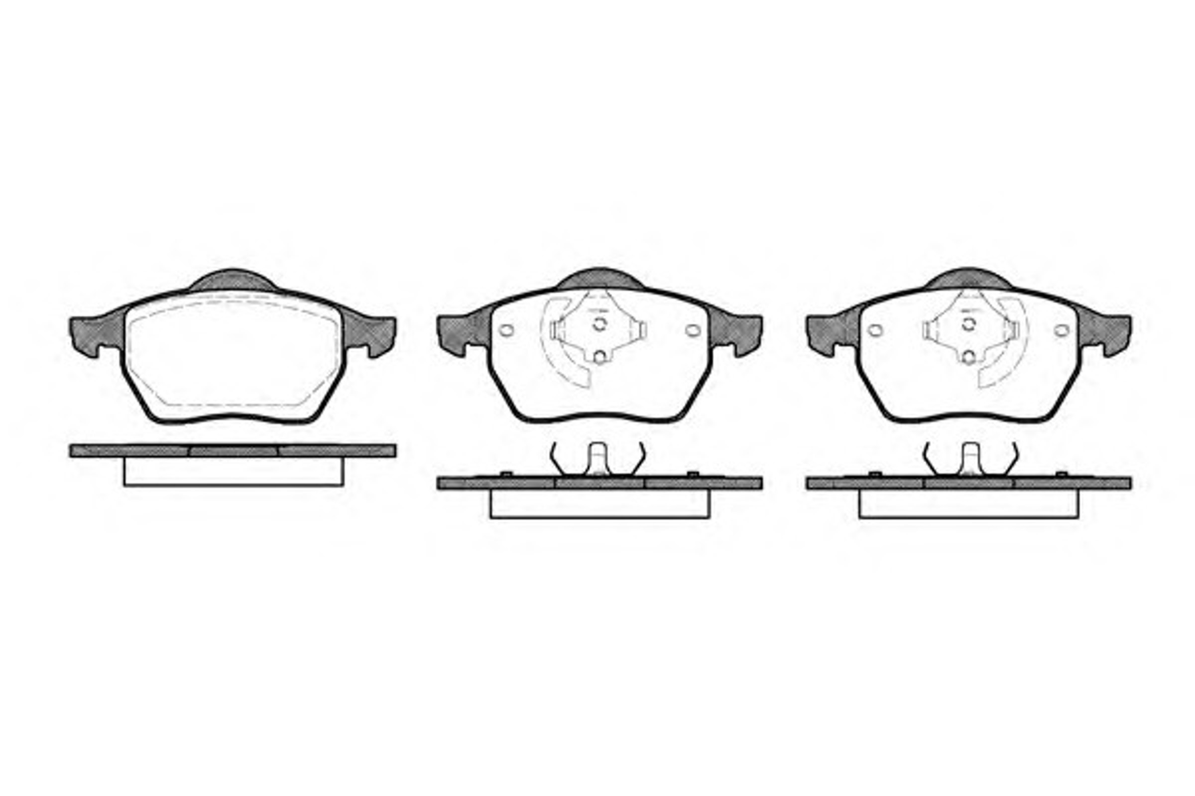 Колодки тормозные дисковые WOKING P2903.40