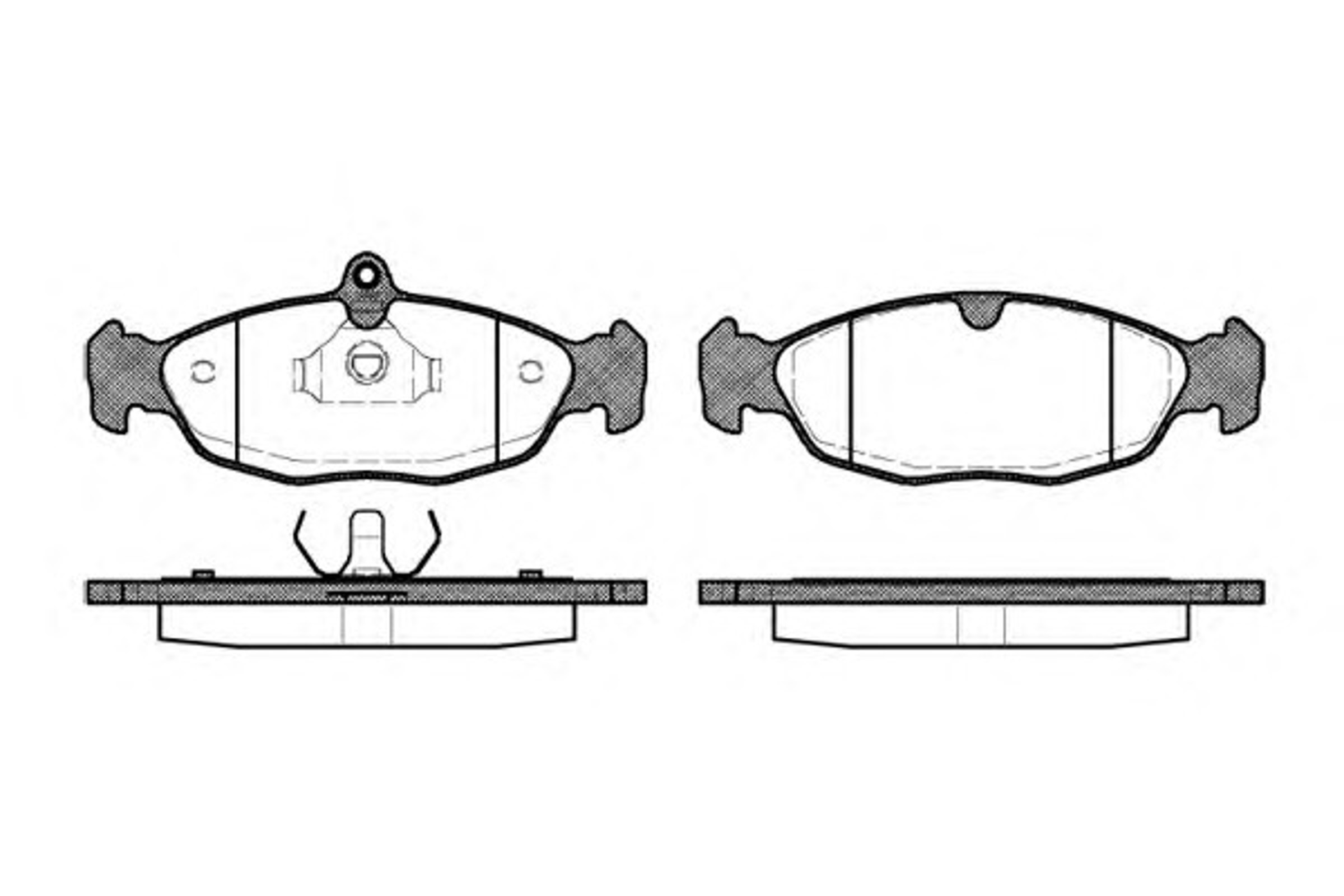 Комплект тормозных колодок дисковый тормоз WOKING P2933.20