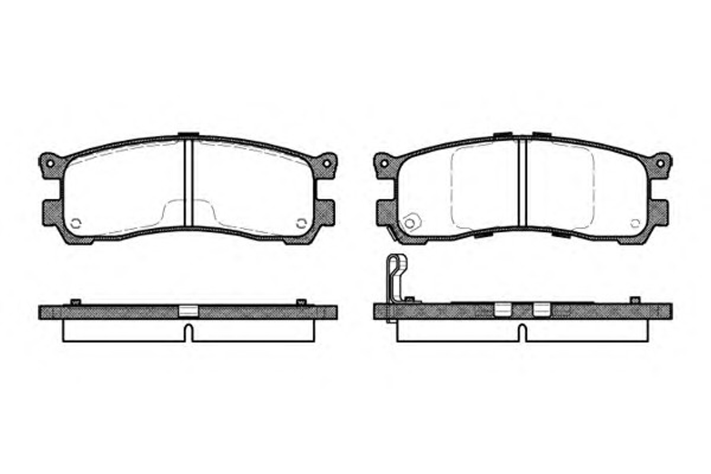 Колодки тормозные дисковые WOKING P2993.21