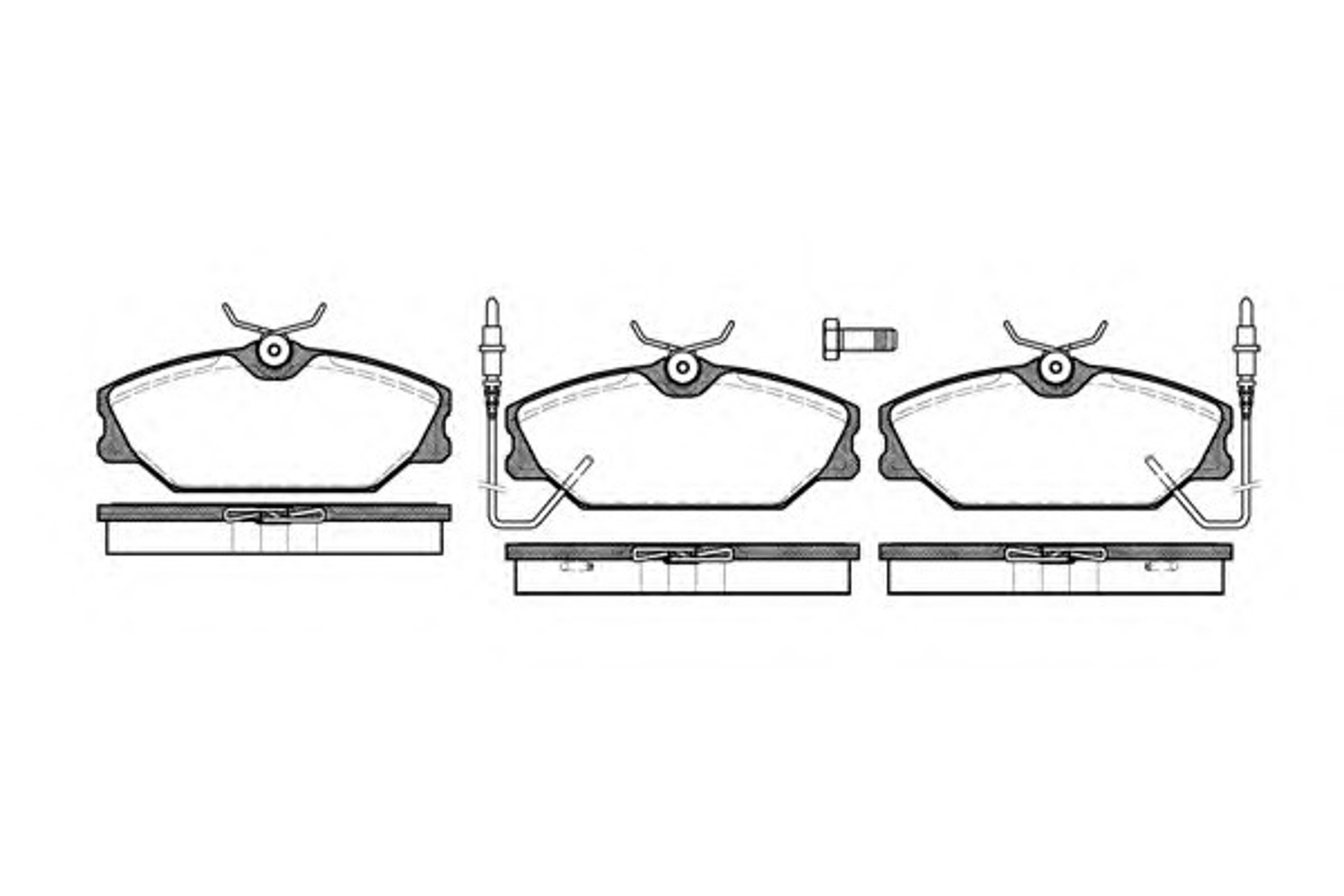 Колодки тормозные дисковые WOKING P3083.02