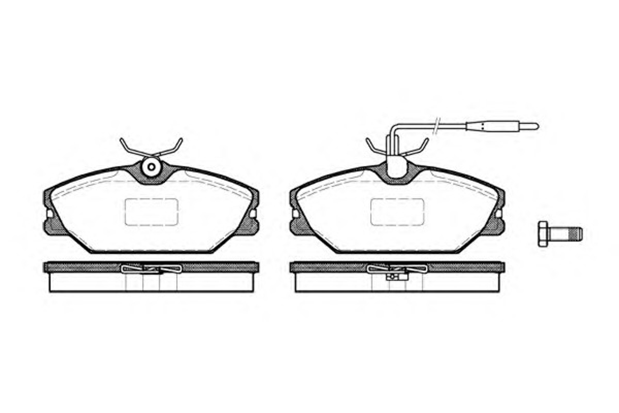 Колодки тормозные дисковые WOKING P3083.12