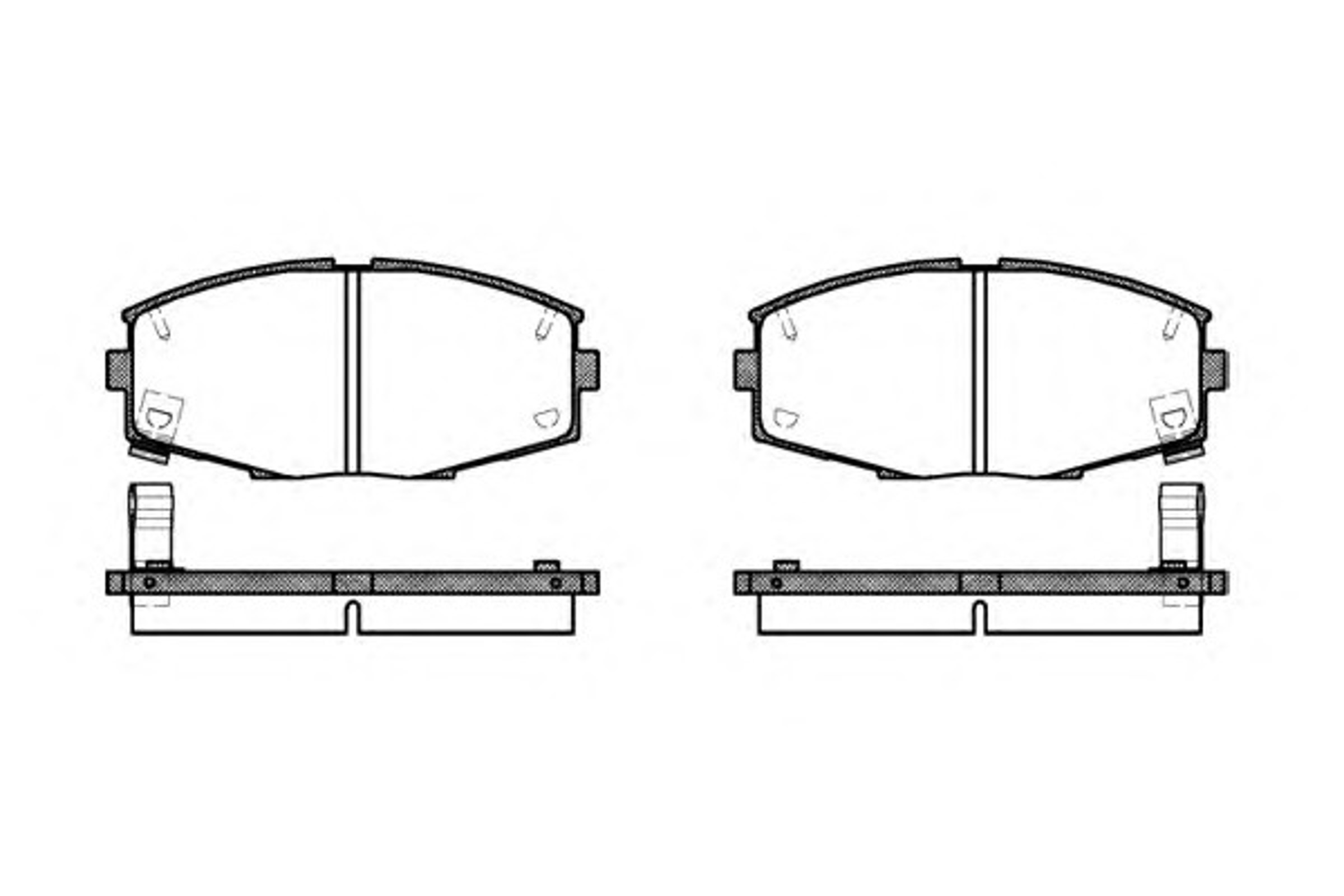 P3253.04 WOKING Колодки тормозные дисковые