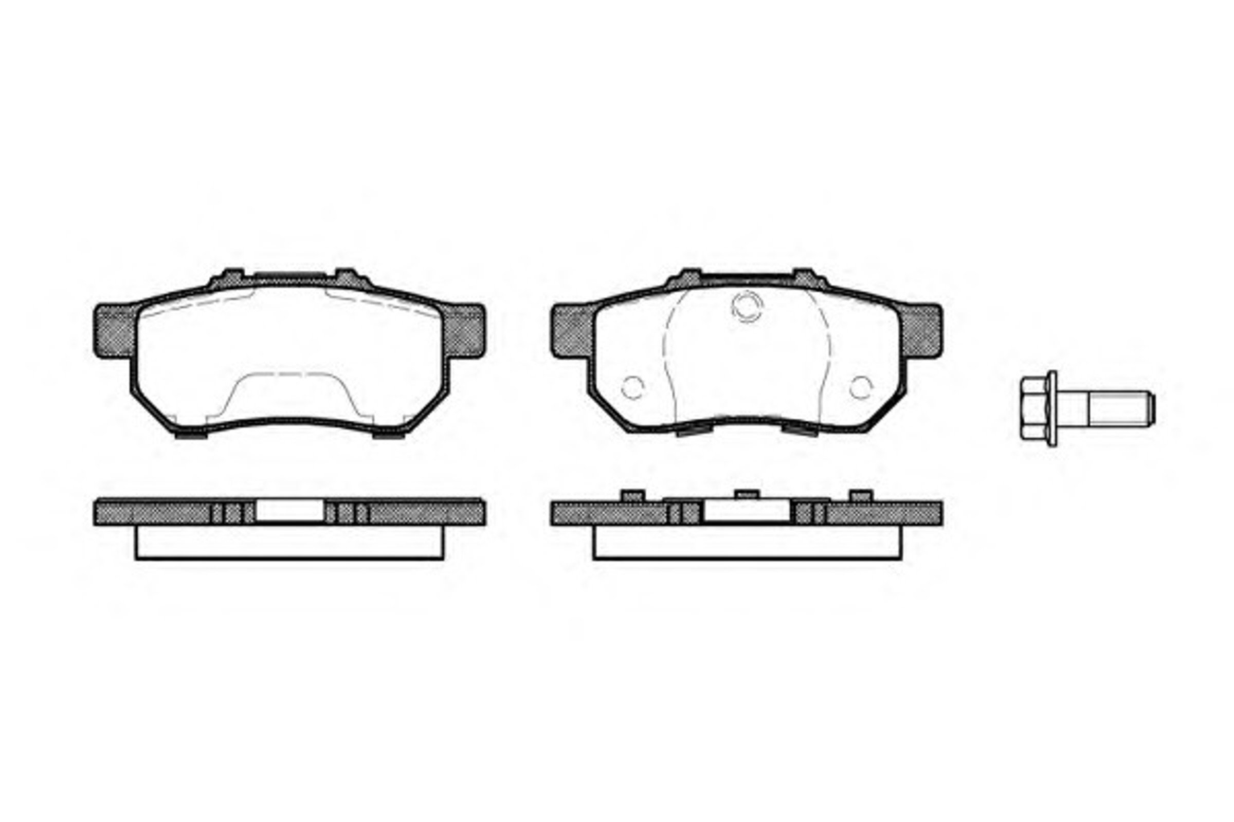 P3333.20 WOKING Колодки тормозные дисковые