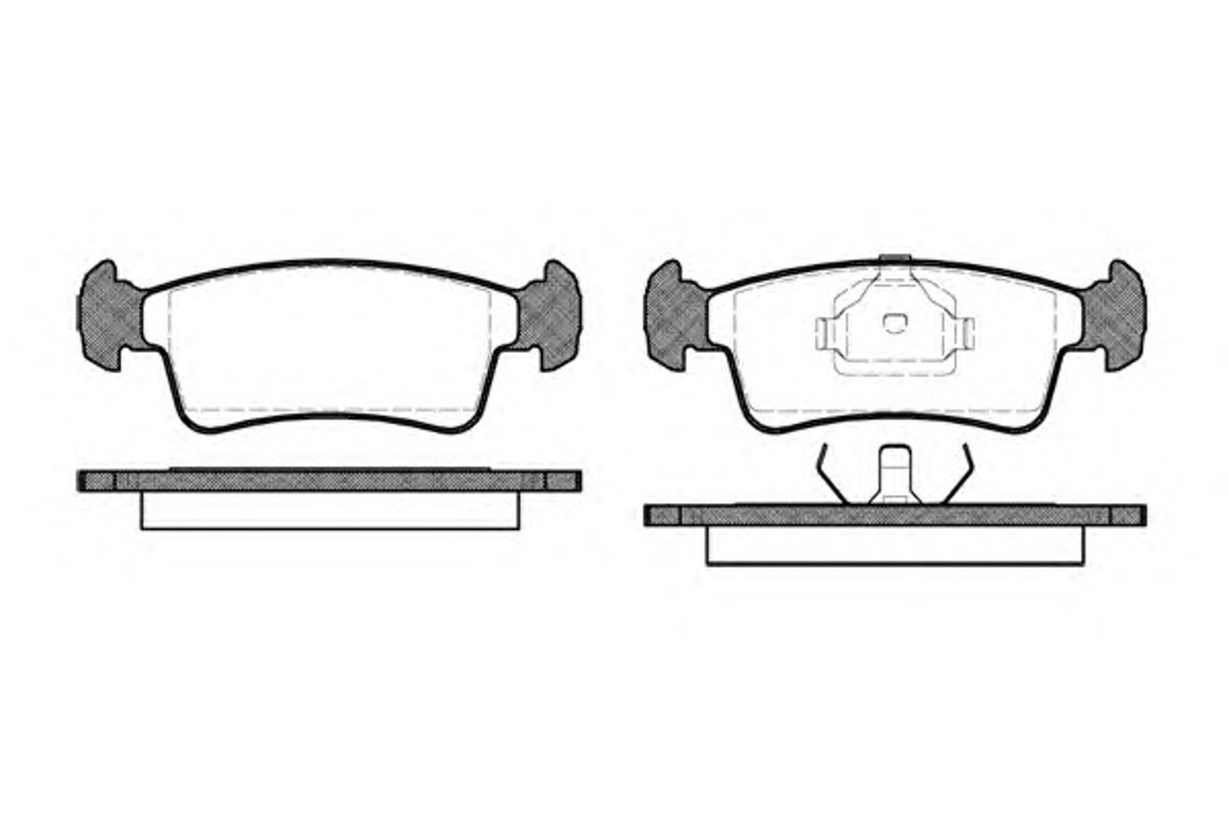 Колодки тормозные дисковые WOKING P3403.00