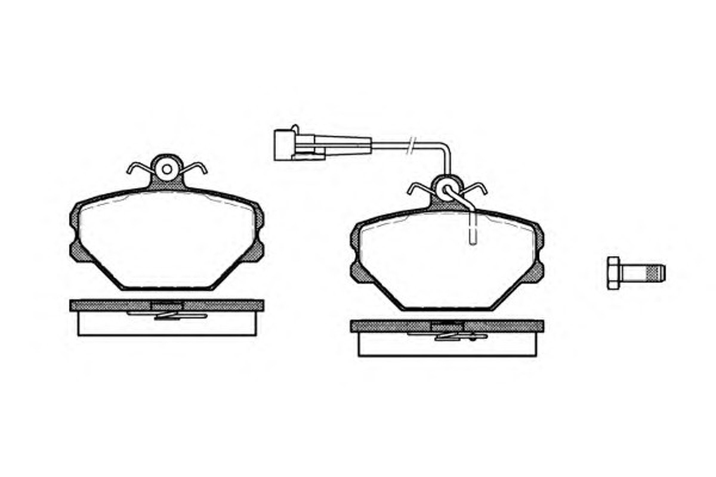 Колодки тормозные дисковые WOKING P3643.02