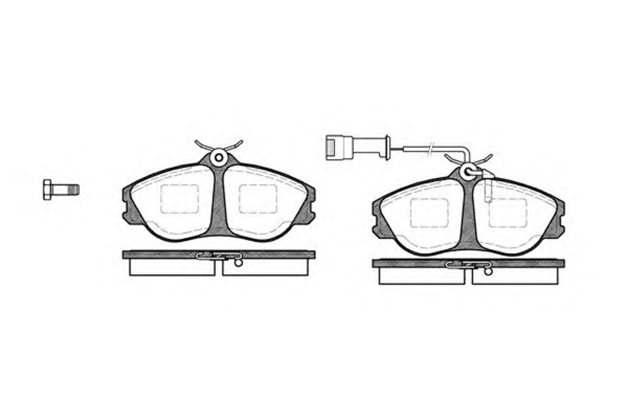 P3763.02 WOKING Колодки тормозные дисковые