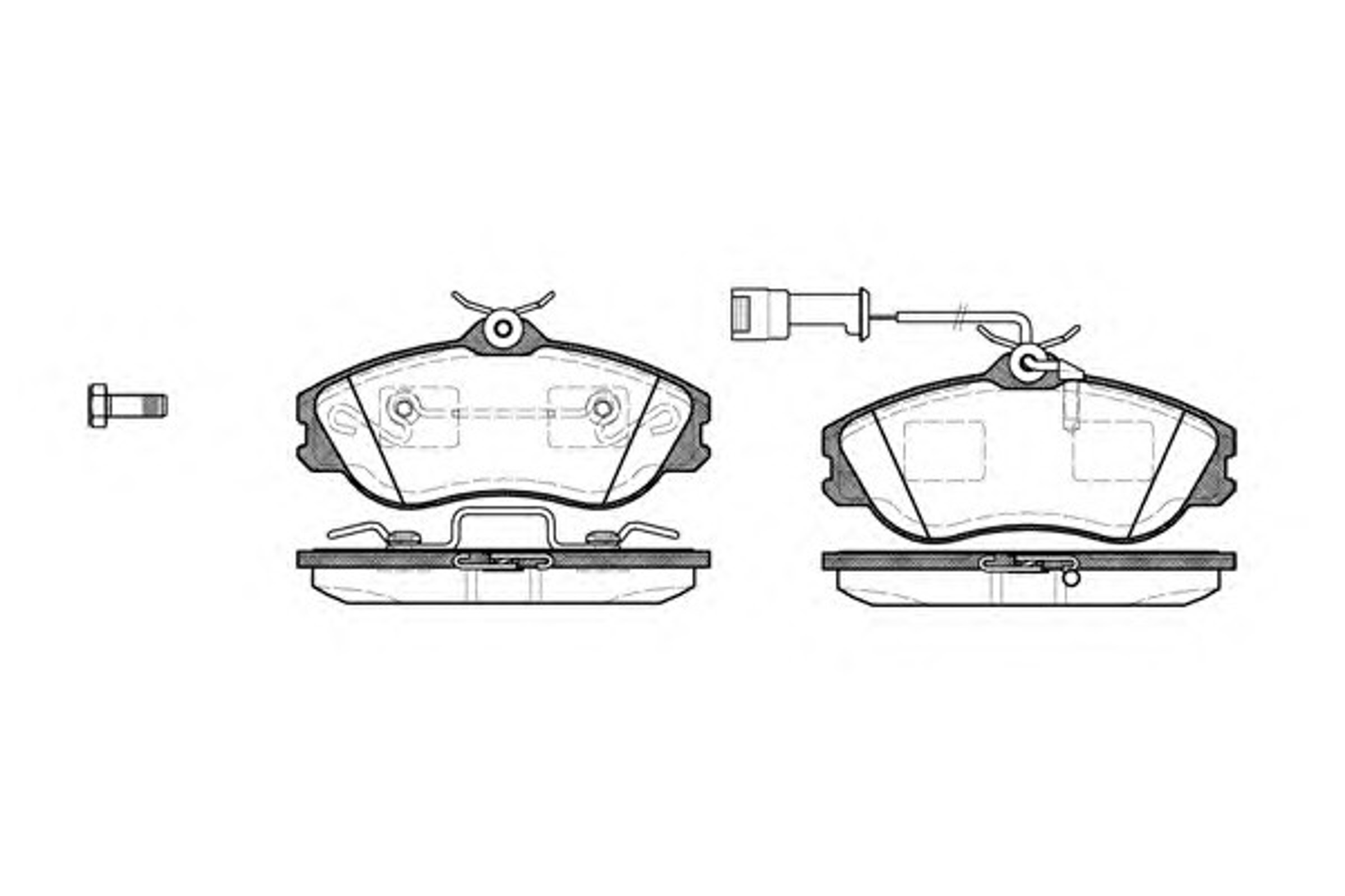 P3763.22 WOKING Колодки тормозные дисковые