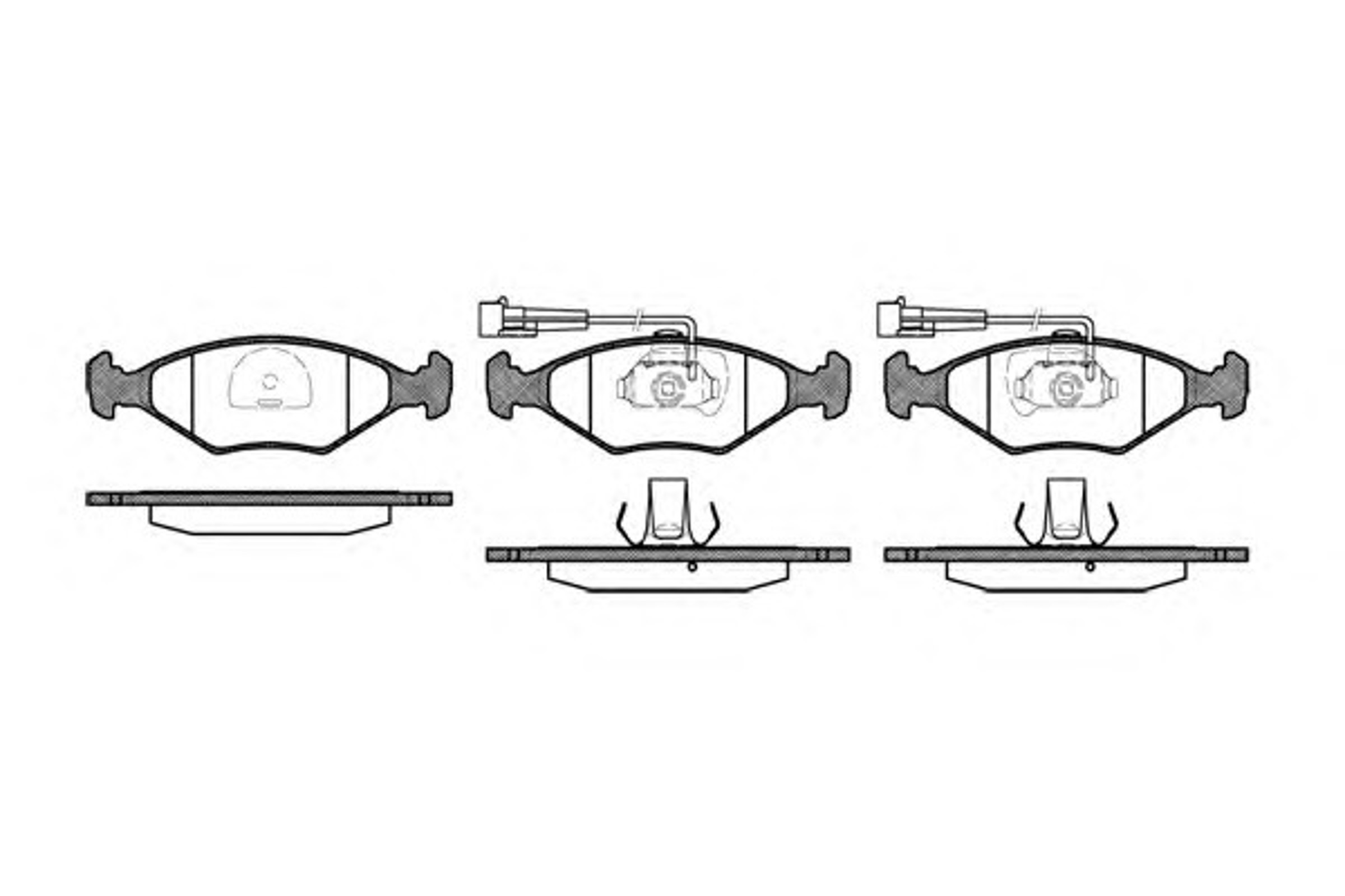 Колодки тормозные дисковые WOKING P3813.42