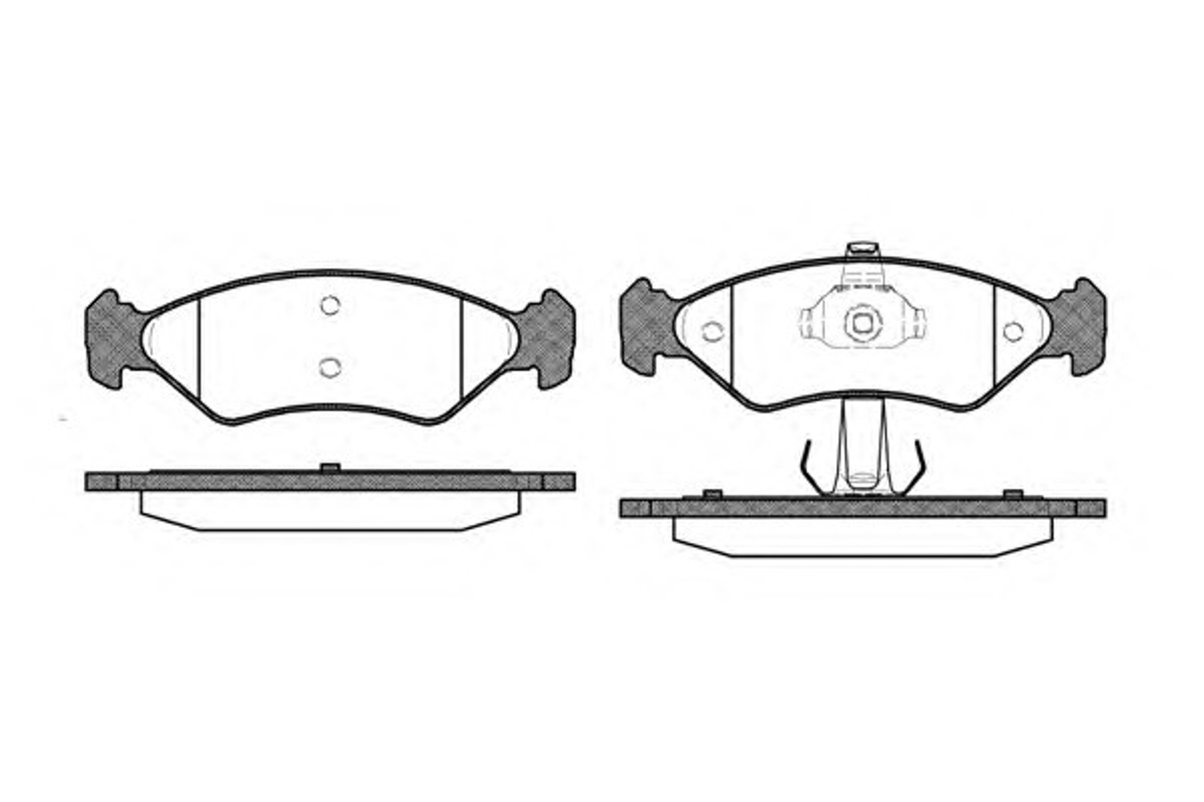 Колодки тормозные дисковые WOKING P3853.30