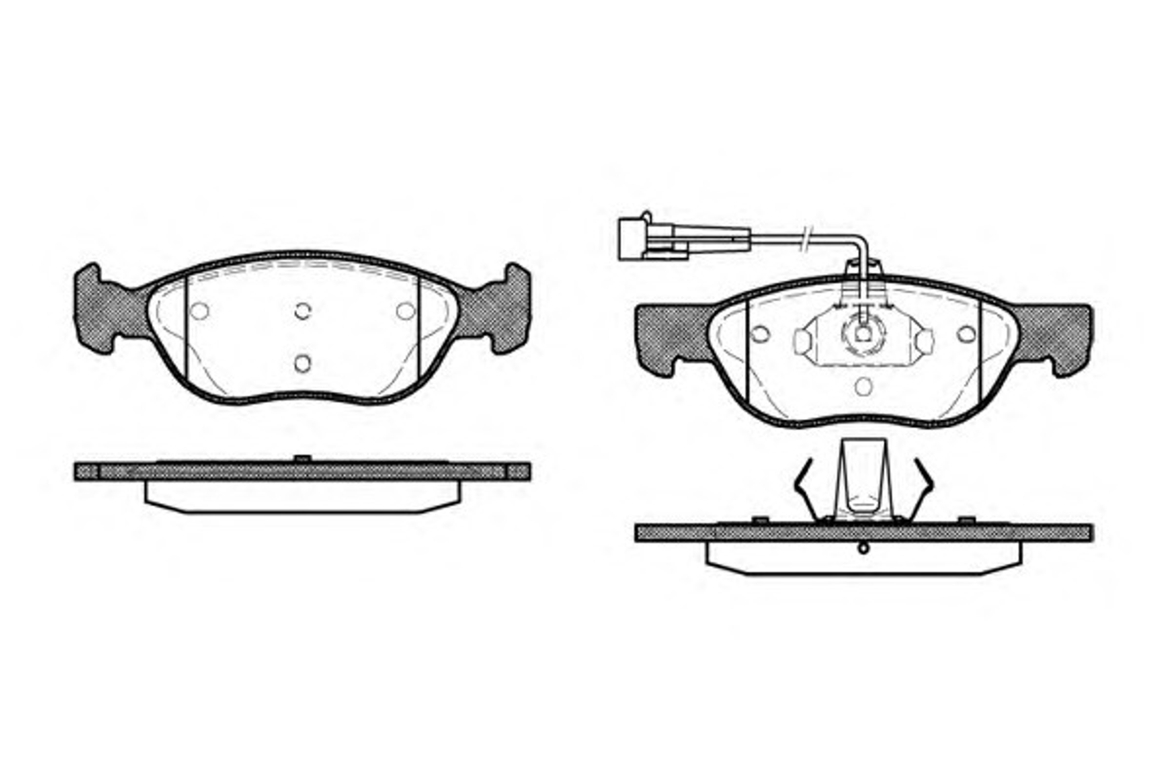 Колодки тормозные дисковые WOKING P4873.12