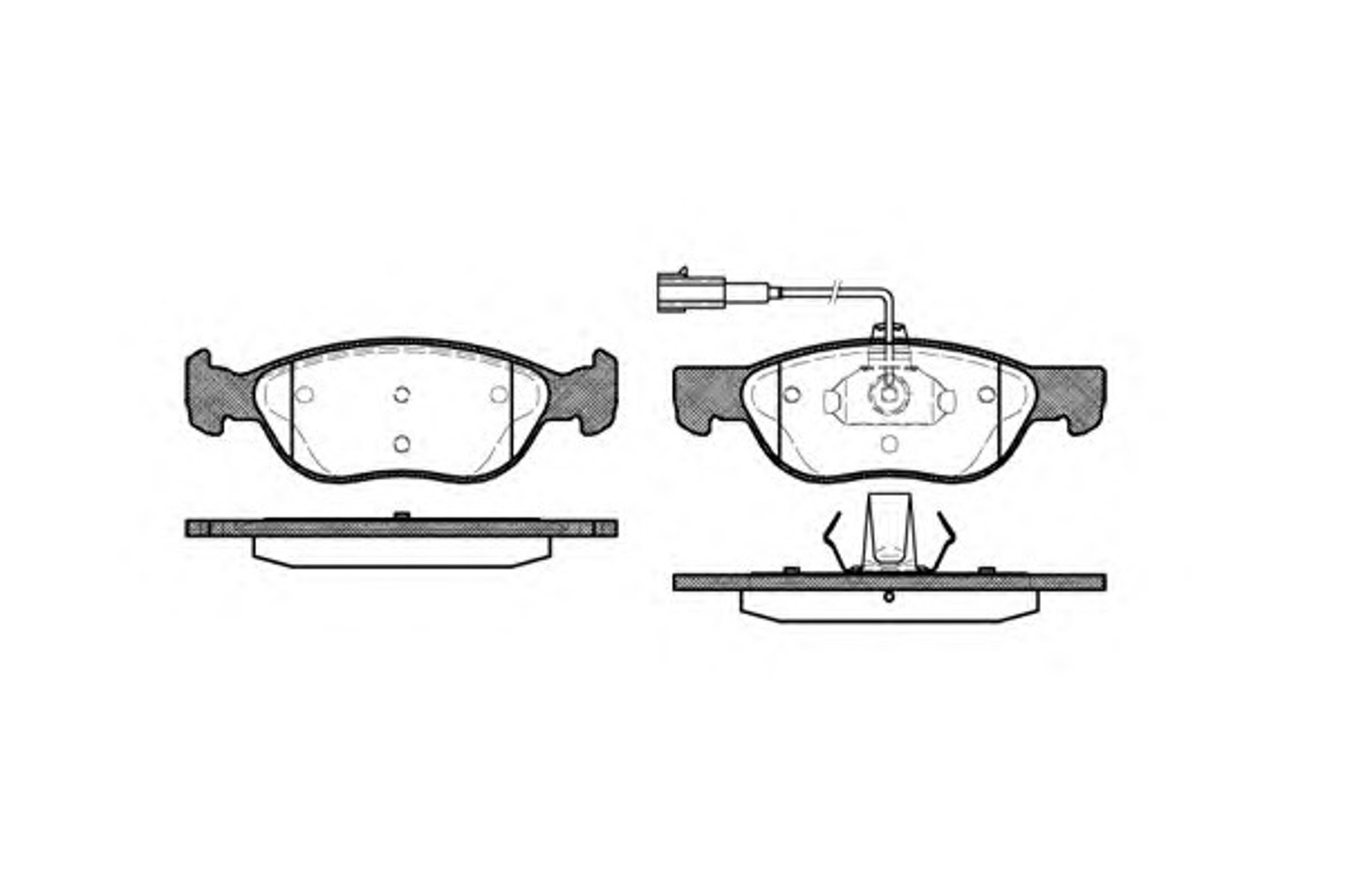 Колодки тормозные дисковые WOKING P4873.22