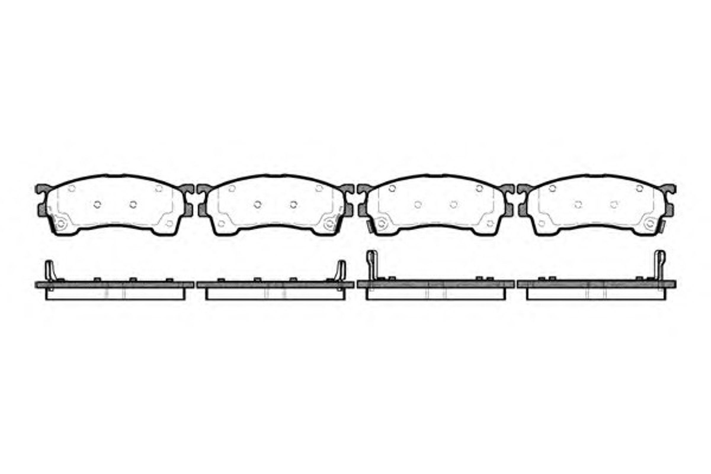 Колодки тормозные дисковые WOKING P5153.04